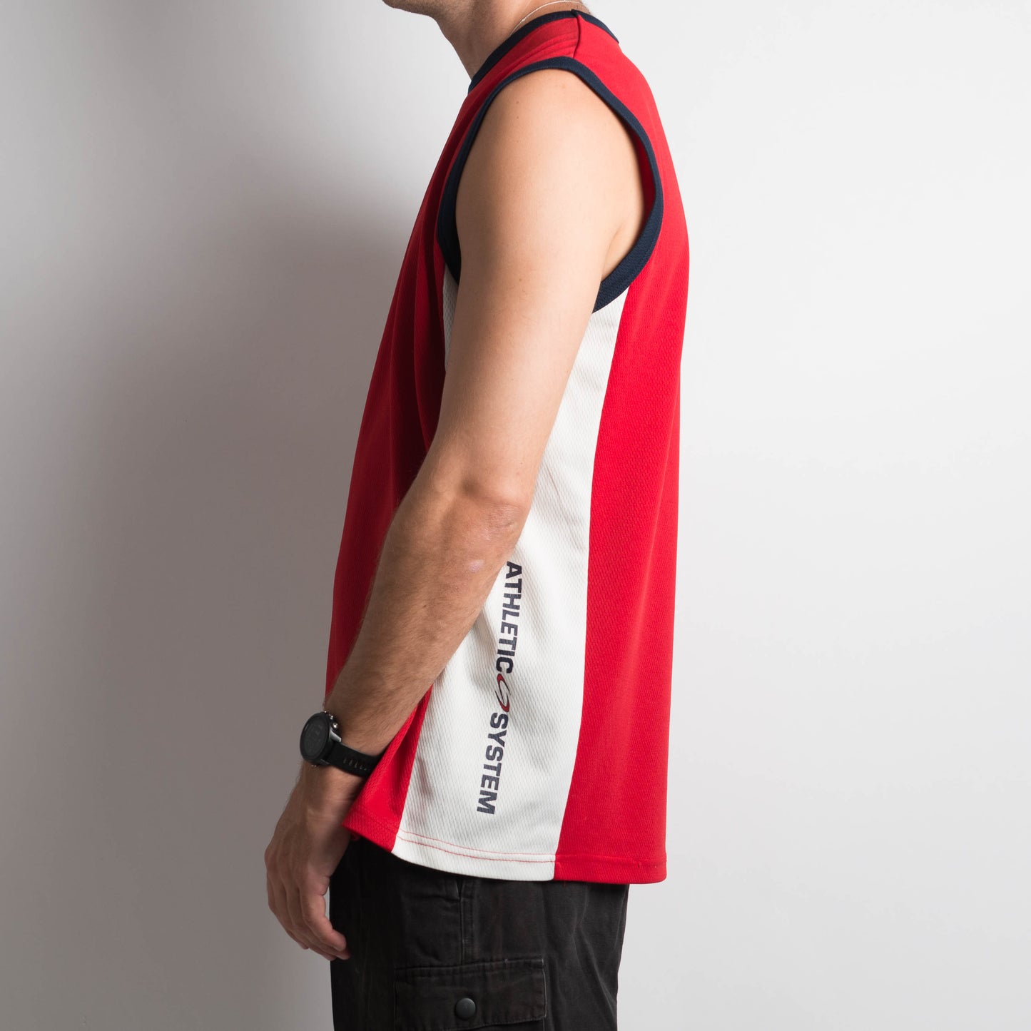 RED SPORT SINGLET