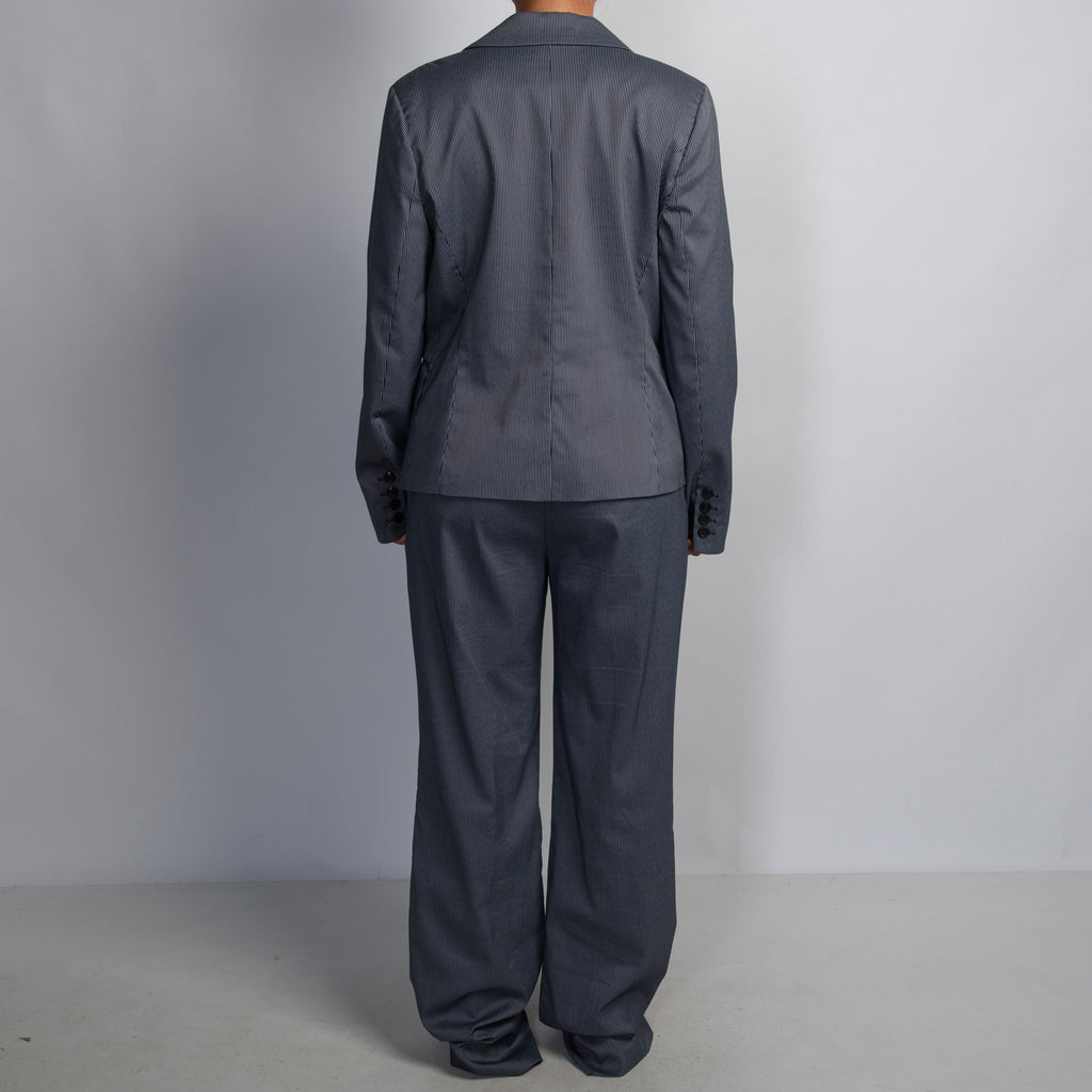 NAVY STRIPE SUIT SET
