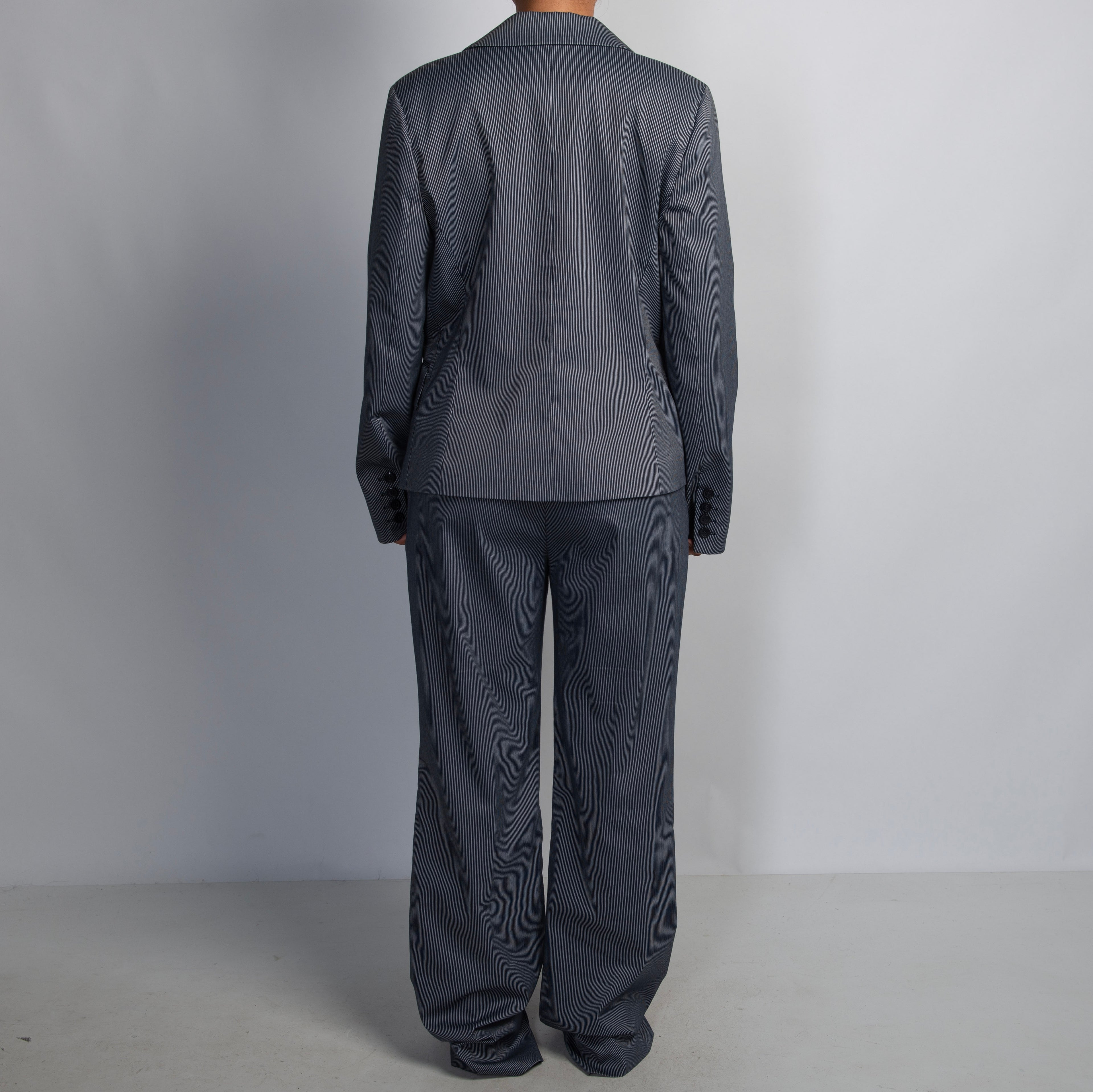 NAVY STRIPE SUIT SET