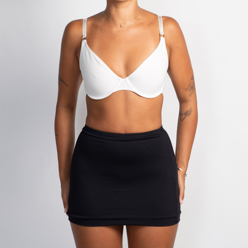 WHITE SOFT CUP TSHIRT BRA