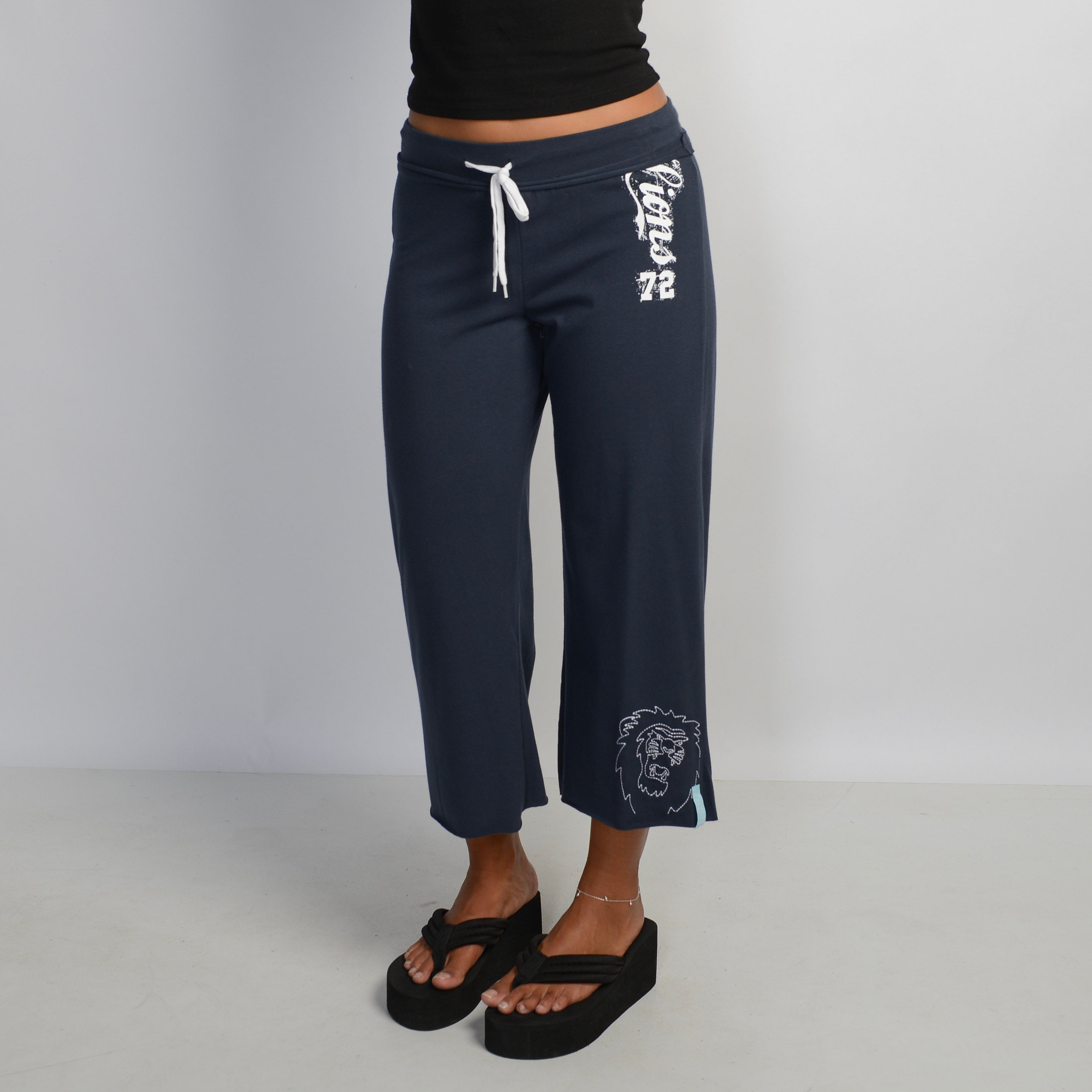 NAVY CAPRI LOUNGE PANTS