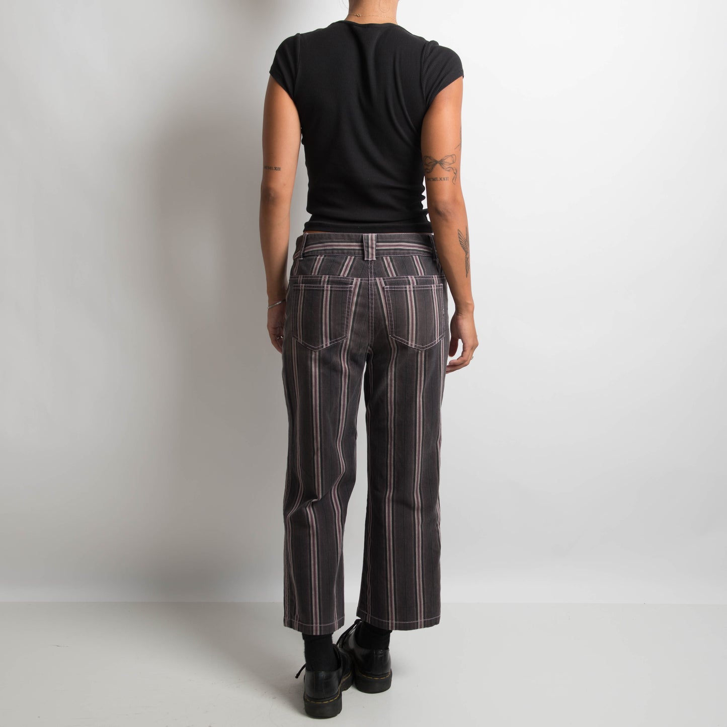 PINSTRIPE CROP PANTS