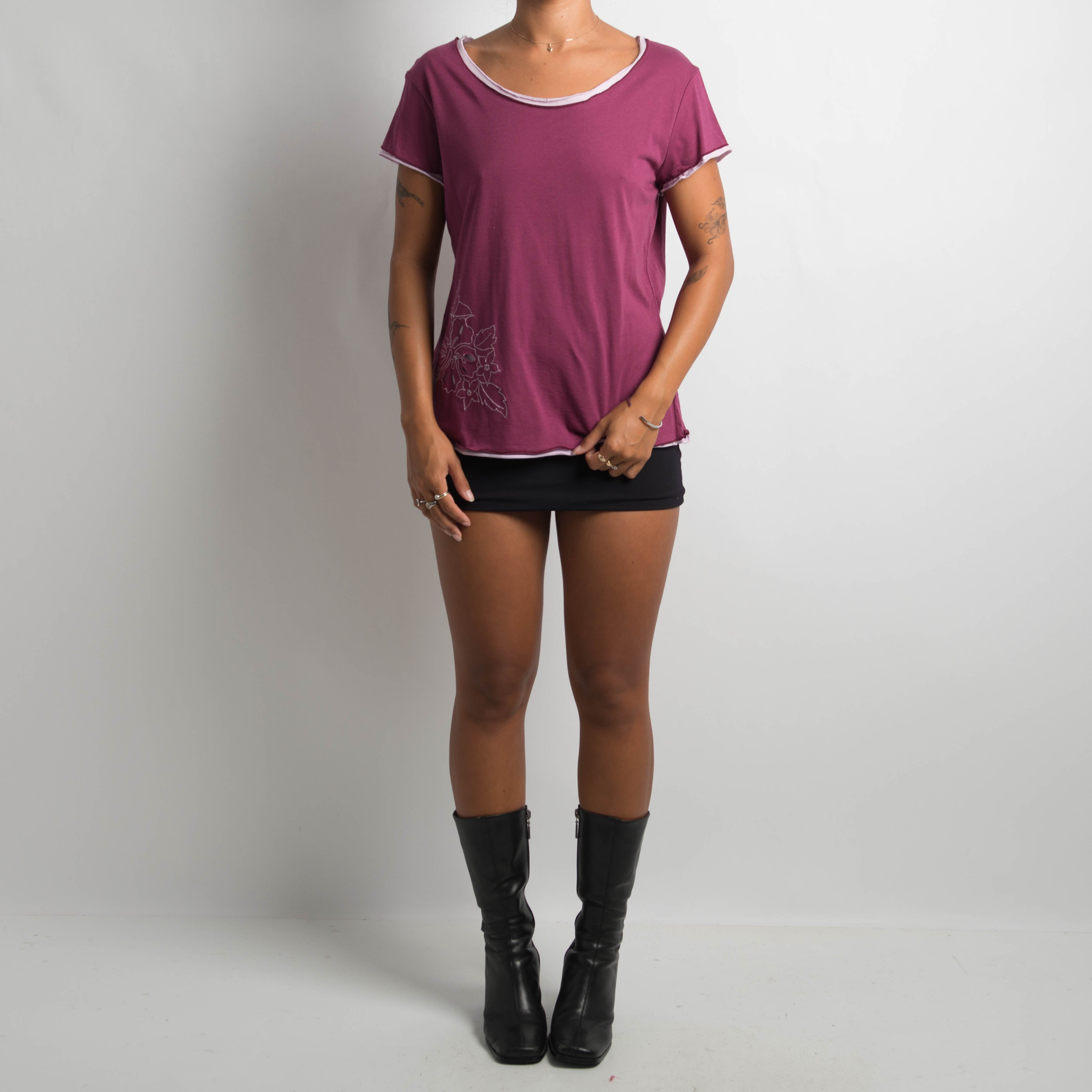 PURPLE LAYERED TOP