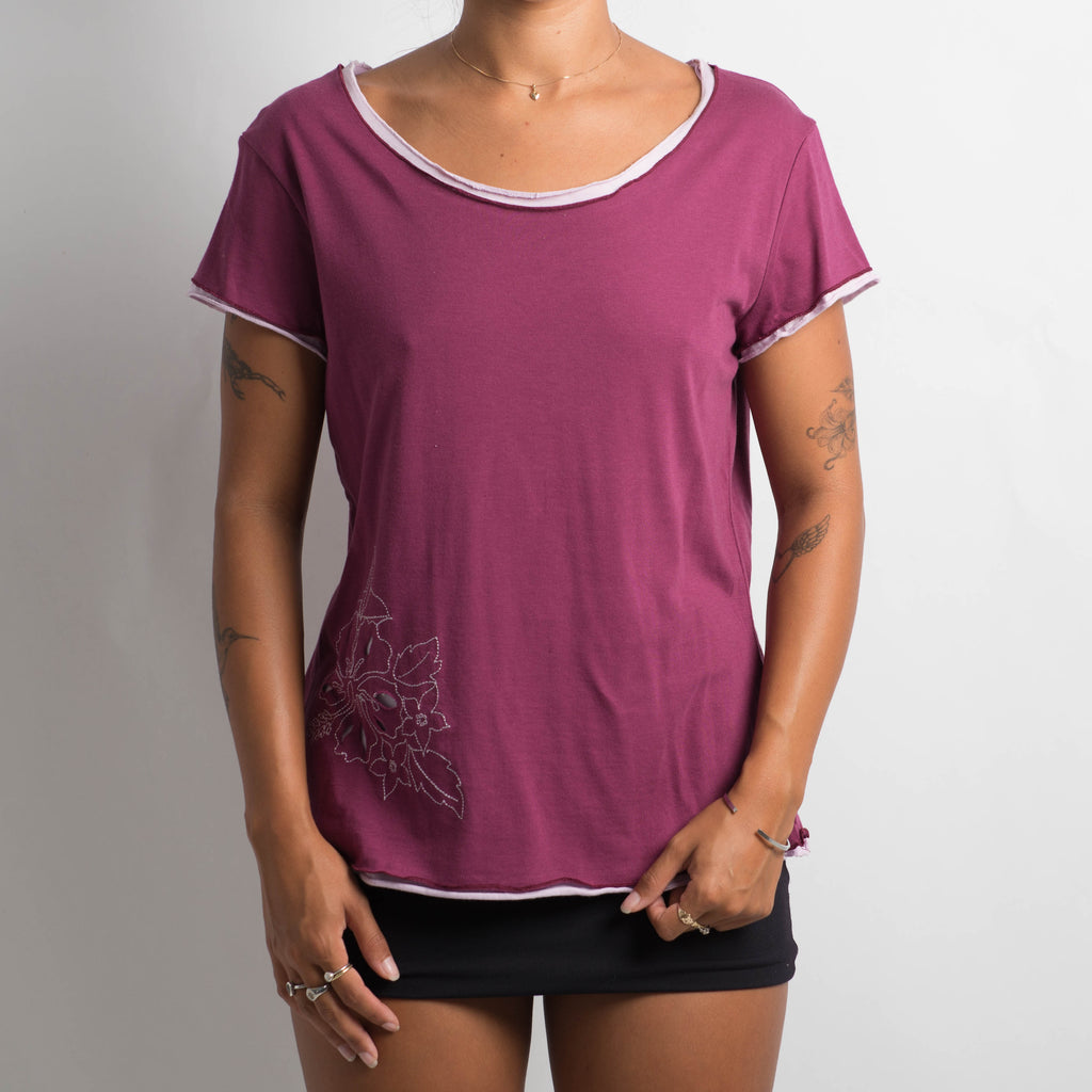 PURPLE LAYERED TOP