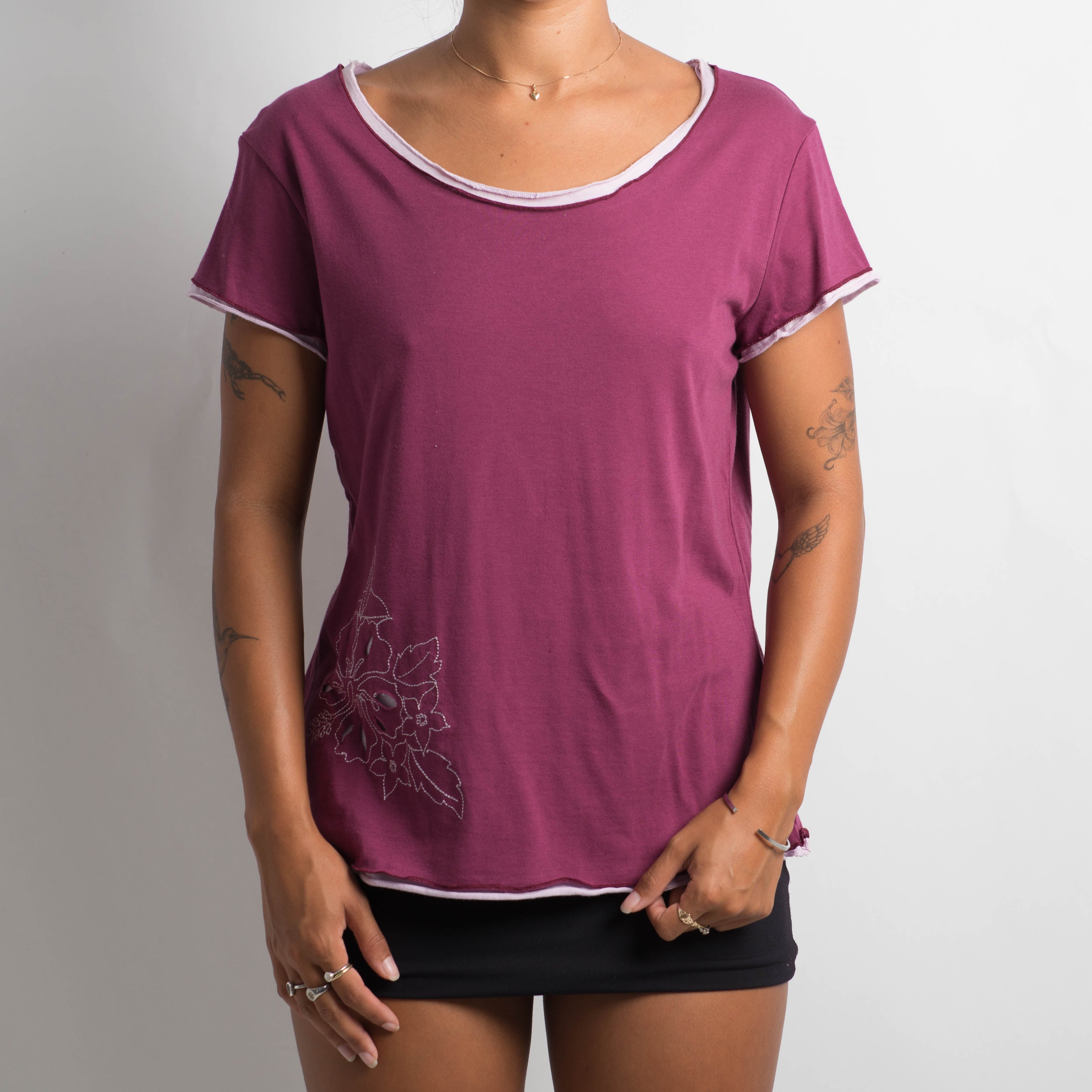 PURPLE LAYERED TOP