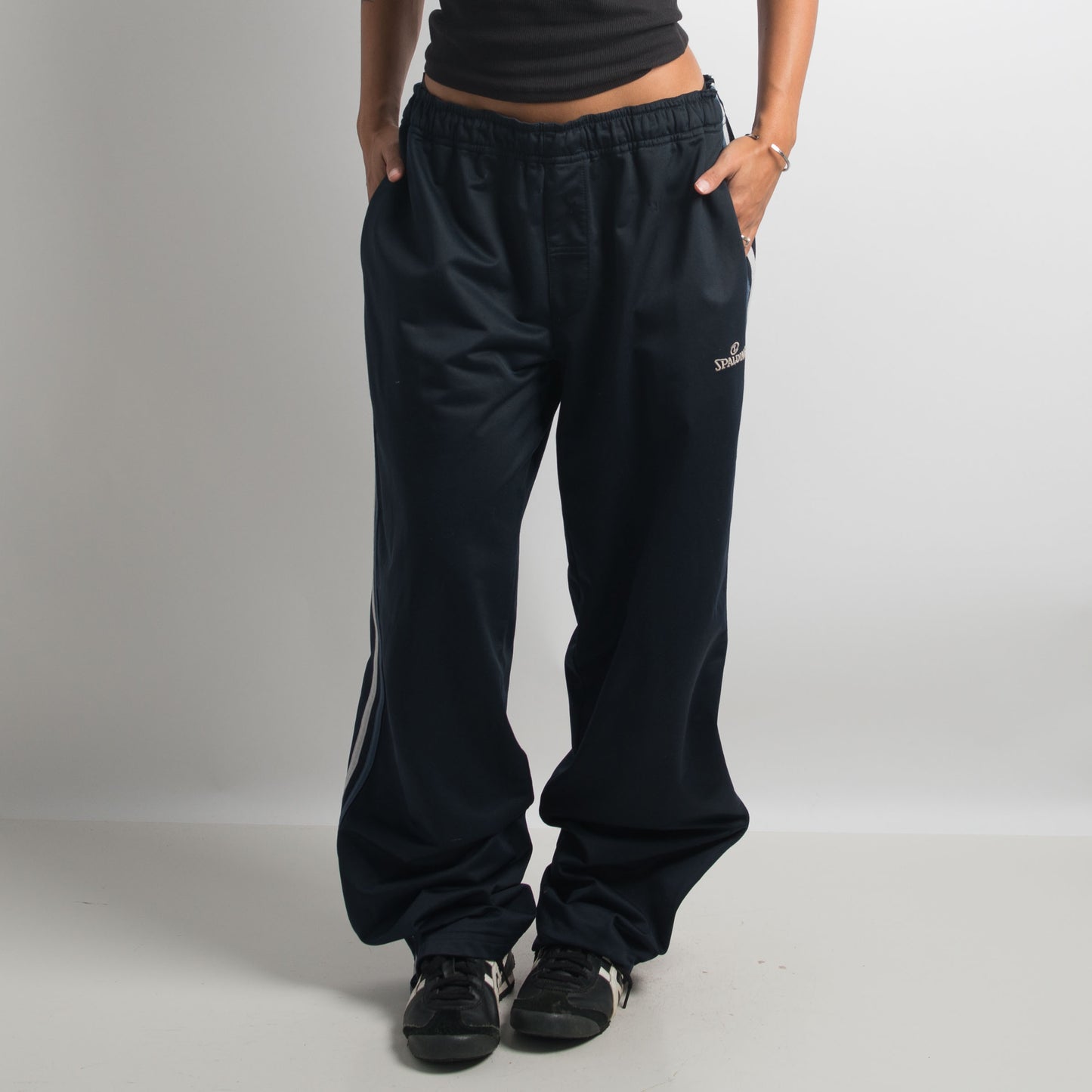 DARK NAVY SPALDING TRACKPANTS