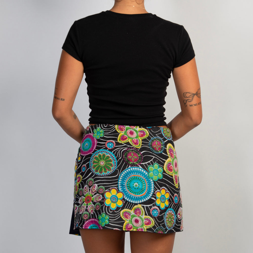 REVERSIBLE WRAP SKIRT