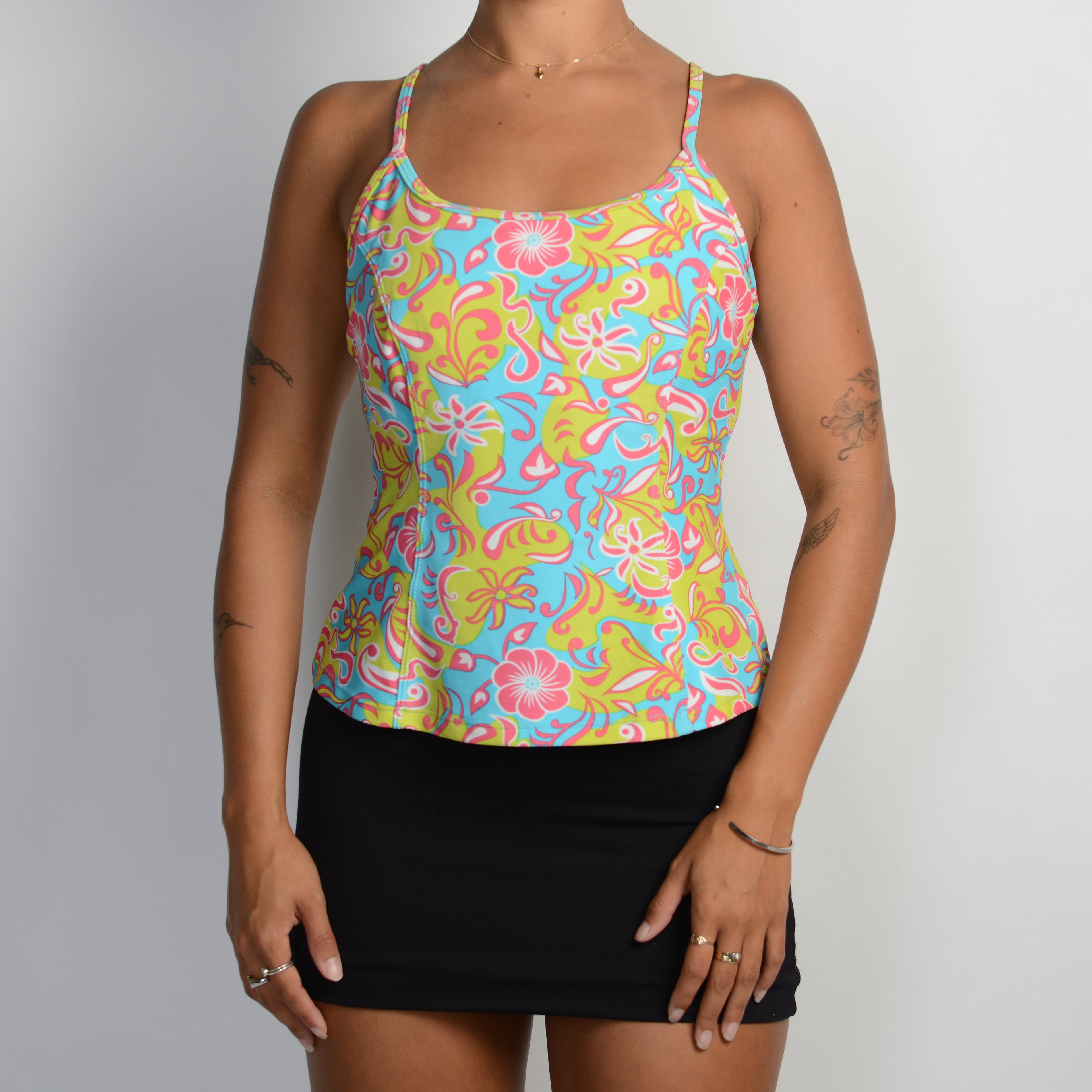 FLORAL TANKINI TOP