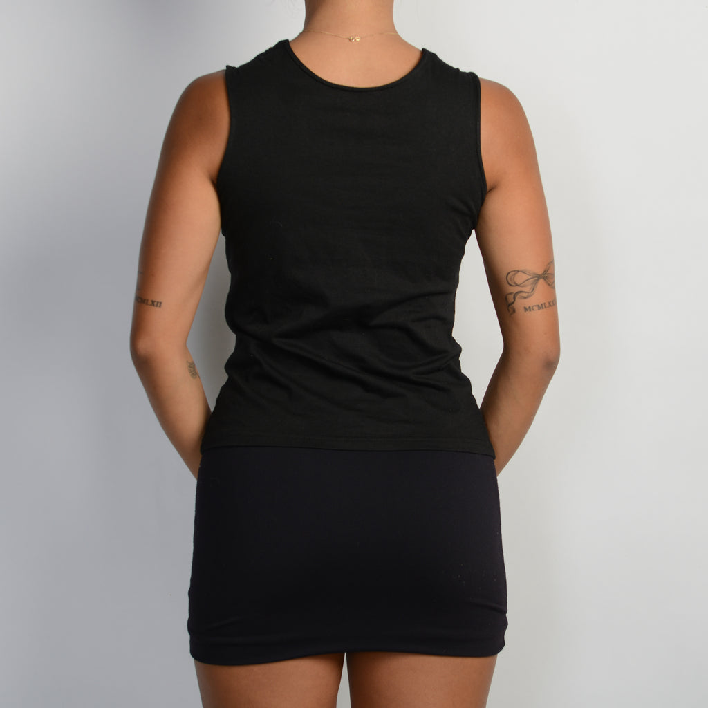 BLACK BEADED TANK TOP