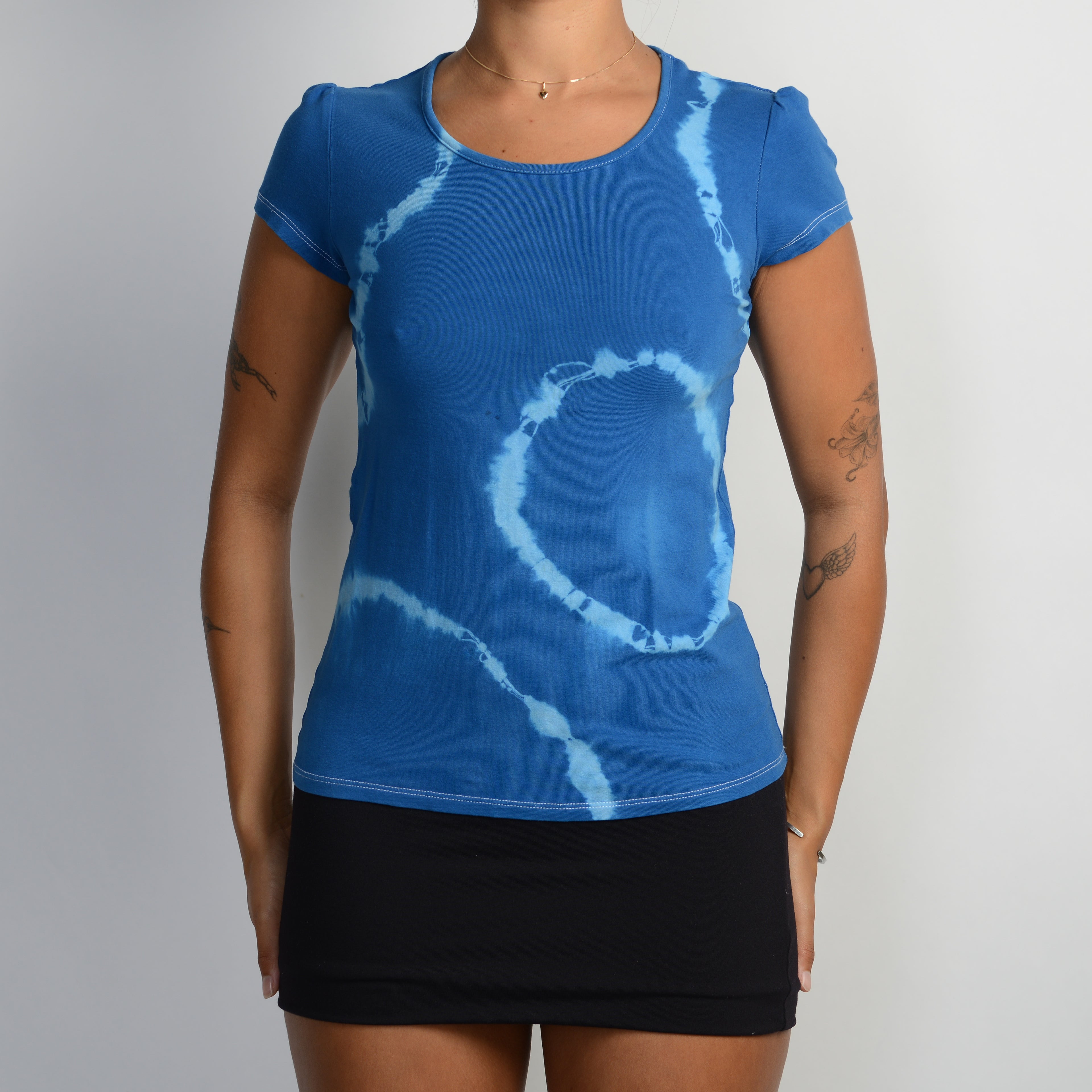 BLUE TIE DYE TOP