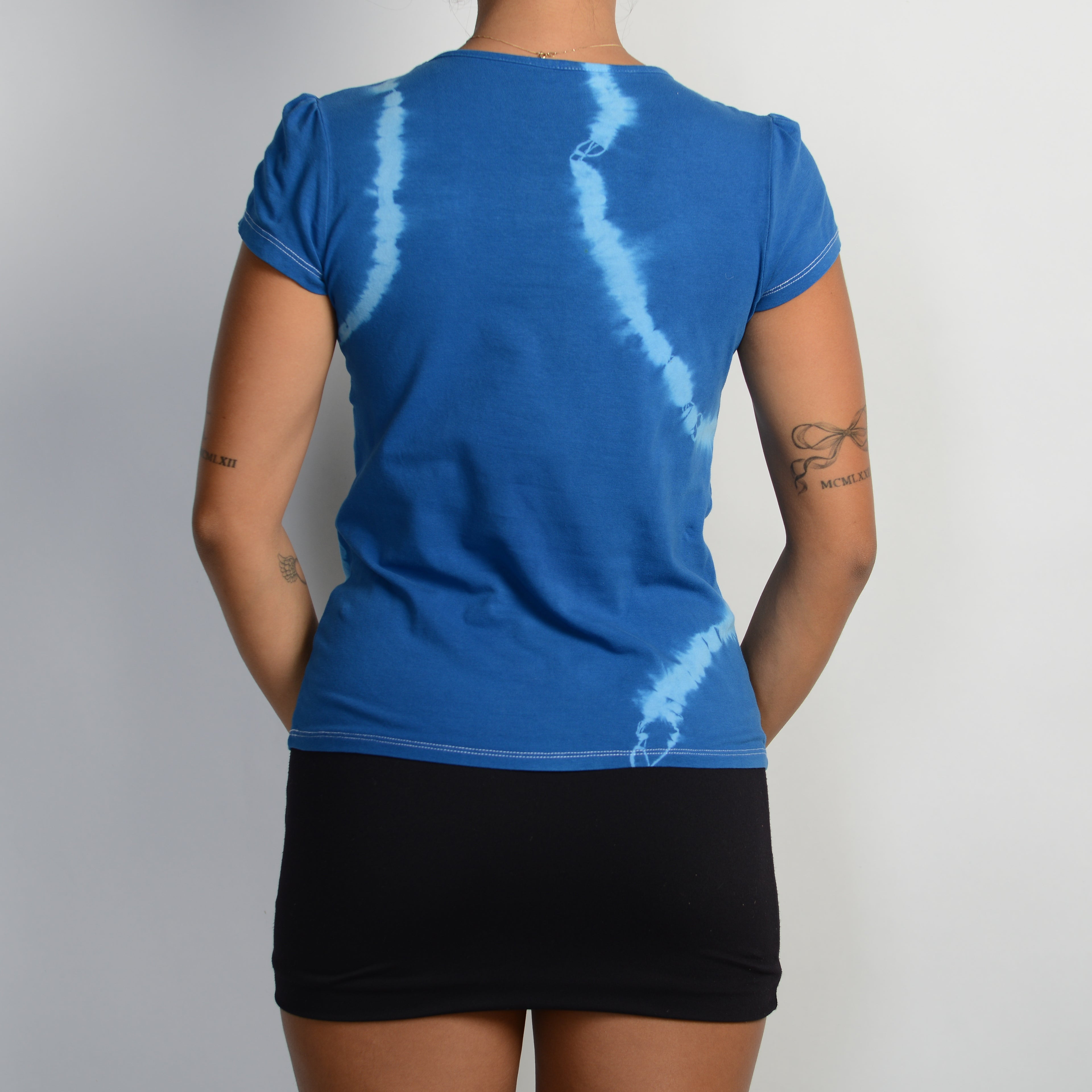 BLUE TIE DYE TOP