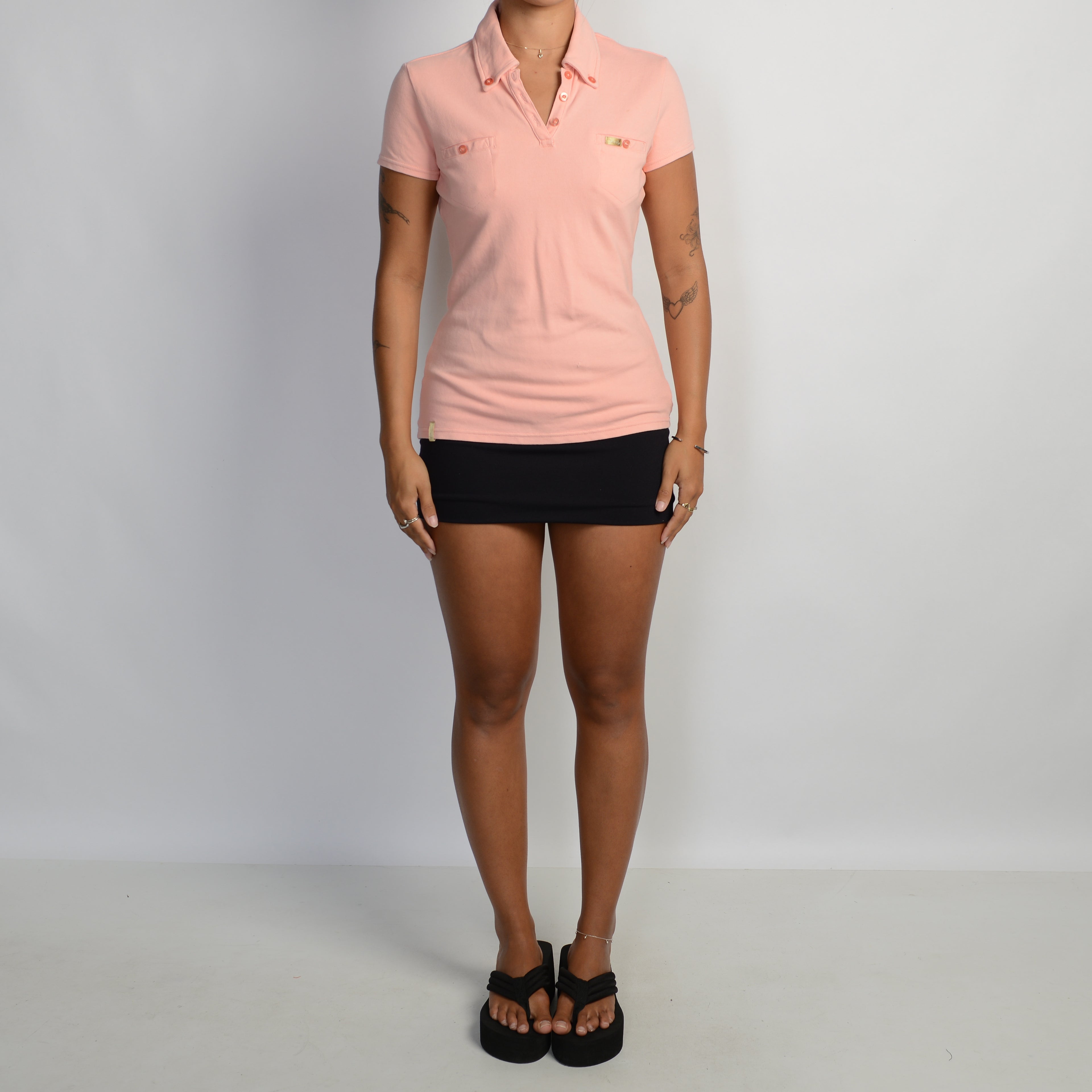 PEACH POLO SHIRT