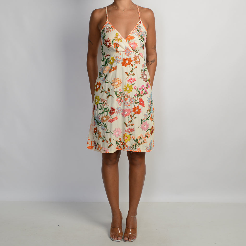 FLORAL BEADED DRESS