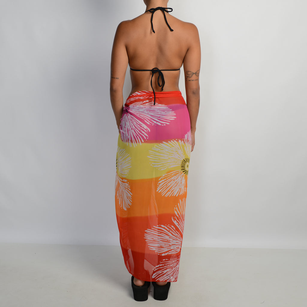 SHEER FLORAL SARONG