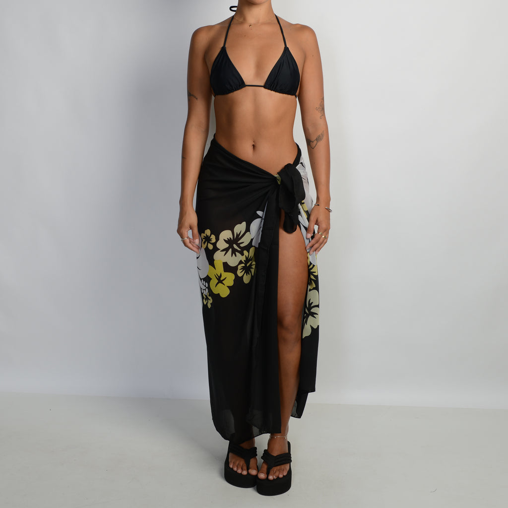 SHEER FLORAL SARONG