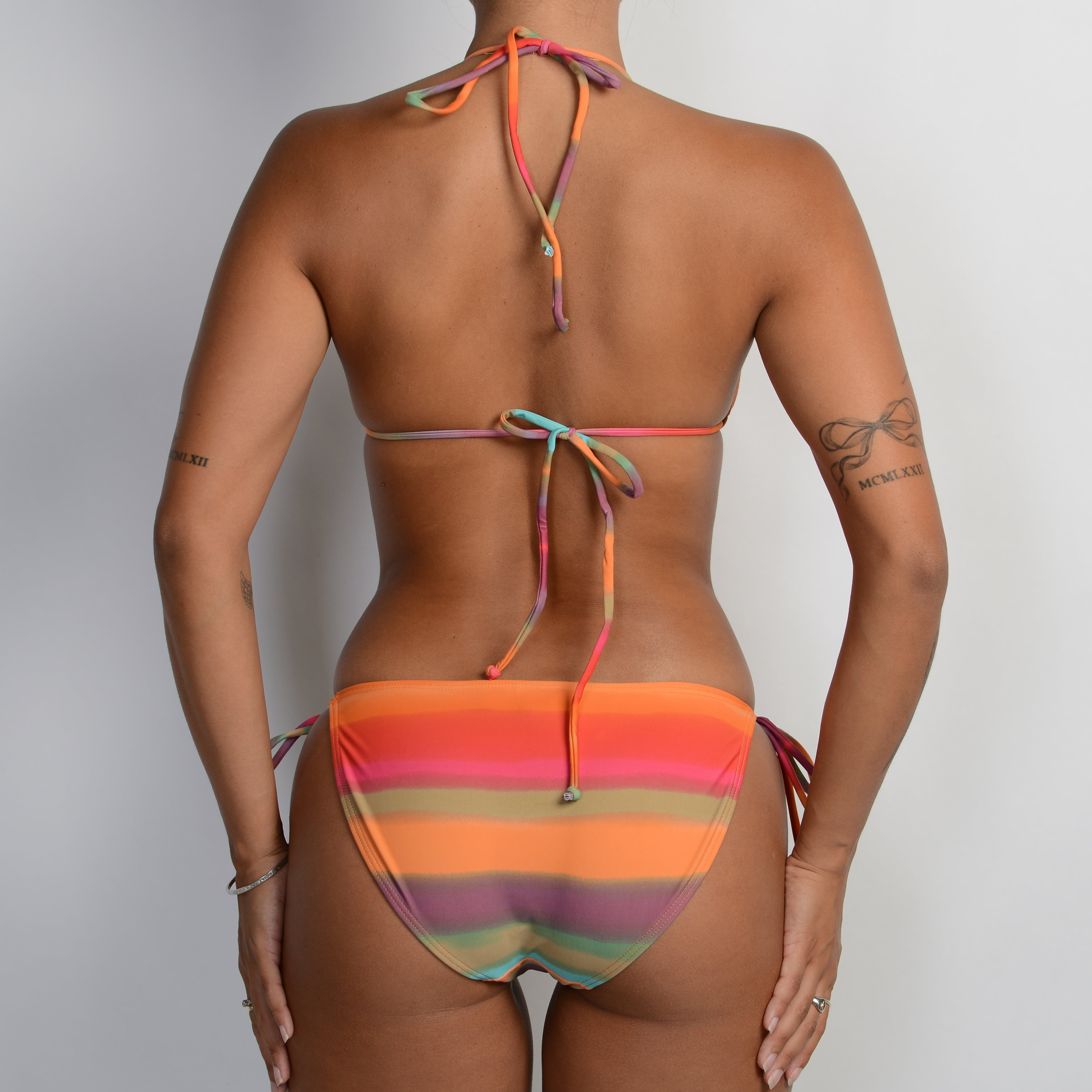 SUNSET STRIPE BIKINI SET