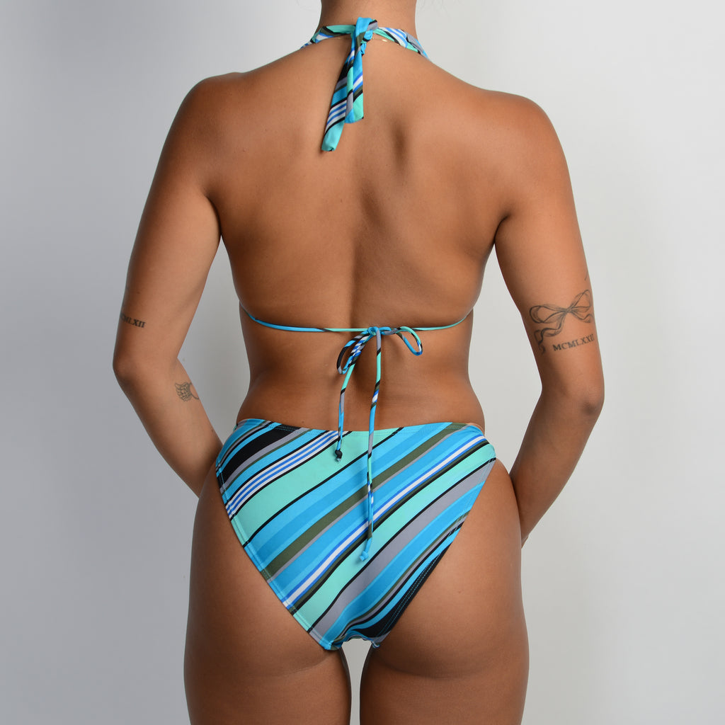 BLUE STRIPE BIKINI SET