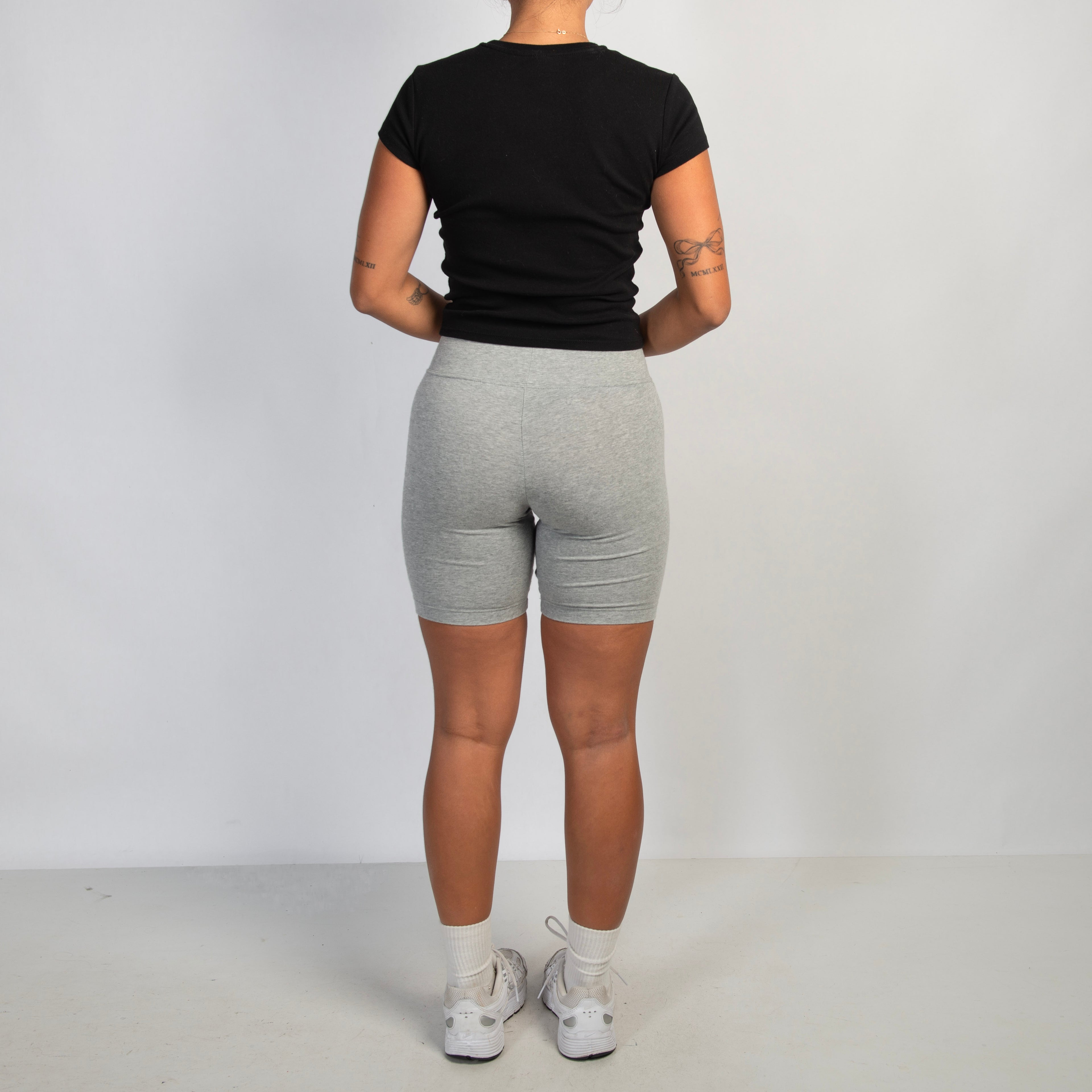 GREY BIKE SHORTS