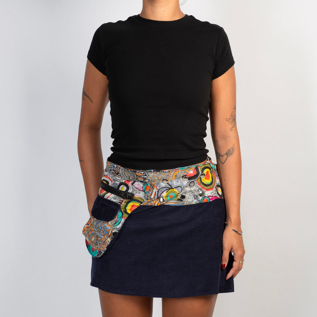 REVERSIBLE WRAP SKIRT