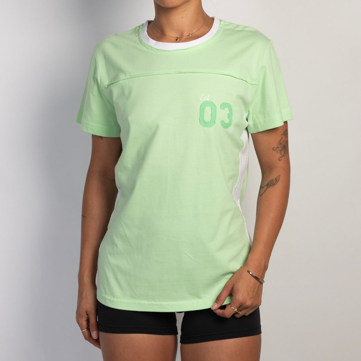 GREEN COTTON TEE