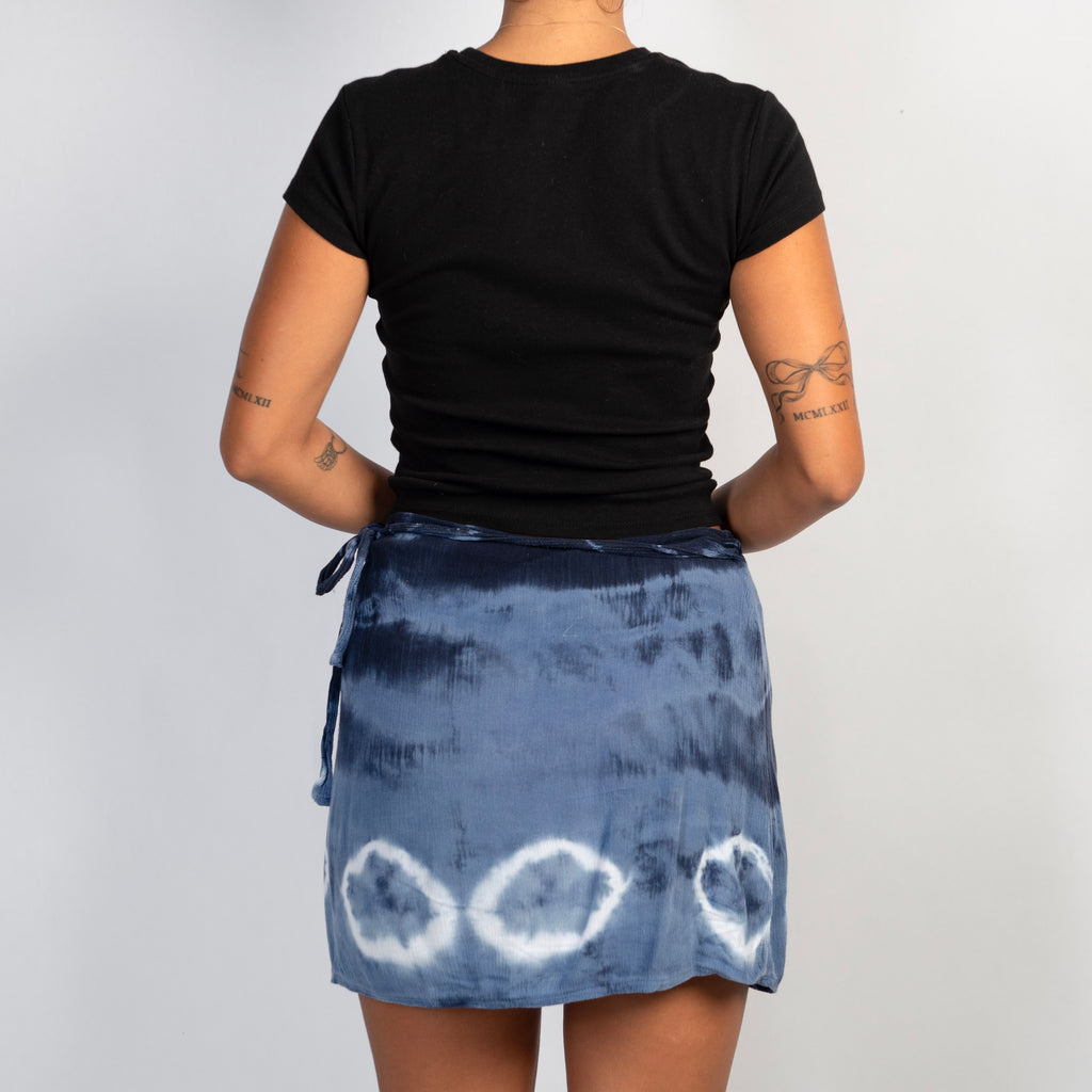 TIE DYE WRAP SKIRT