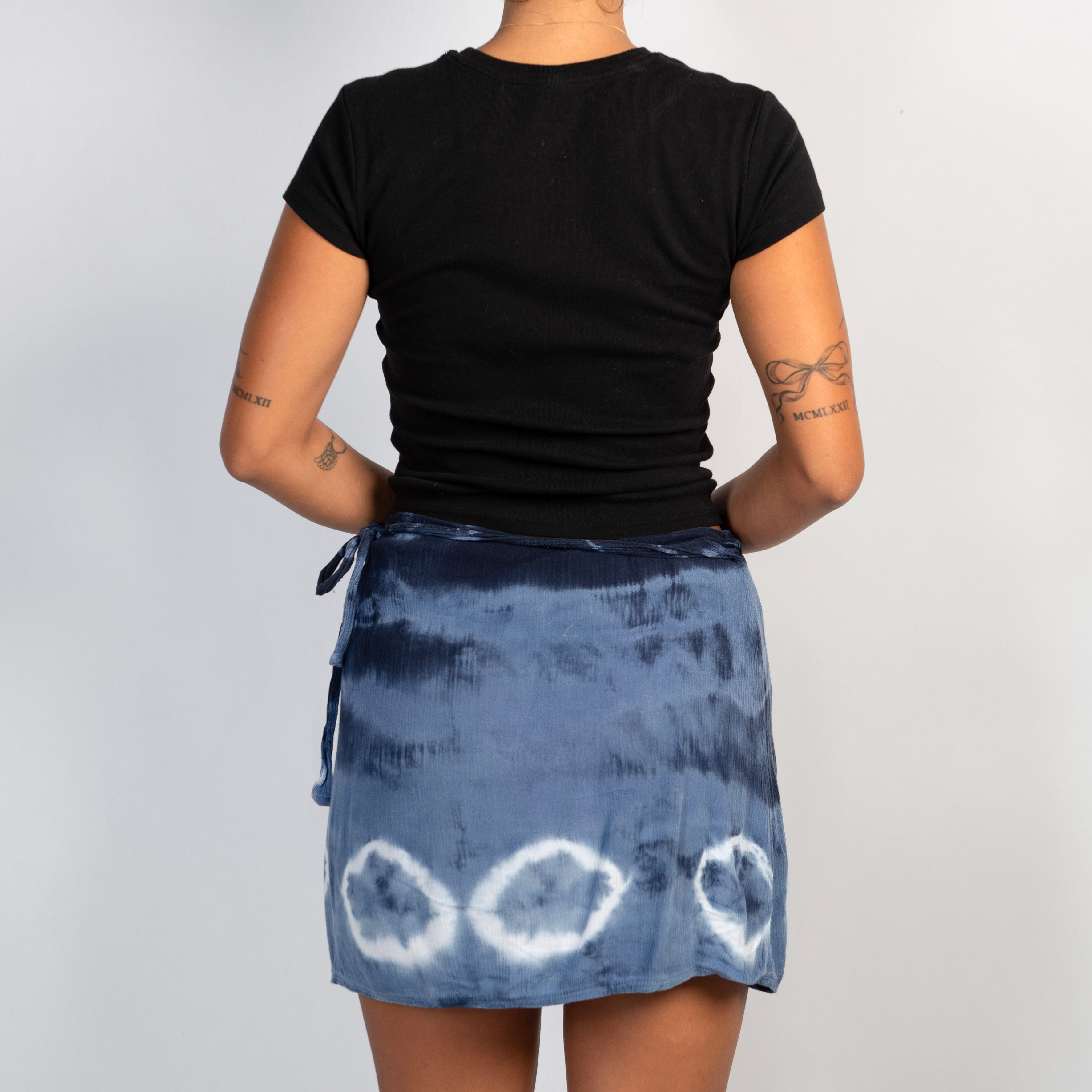 TIE DYE WRAP SKIRT