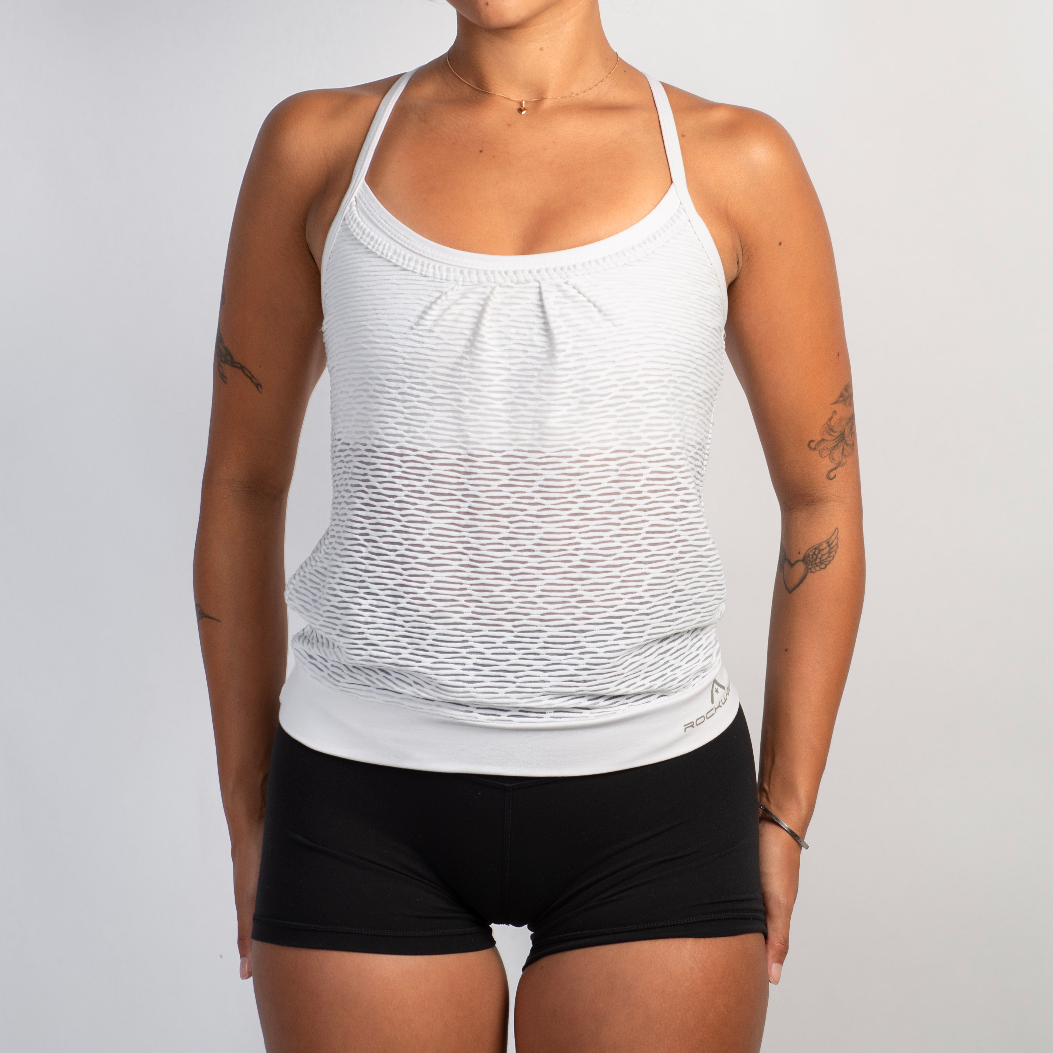 WHITE ACTIVE TANK TOP