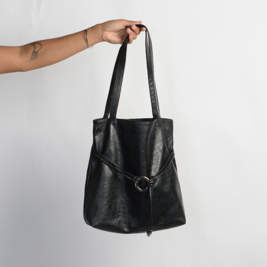 BLACK LEATHER BAG