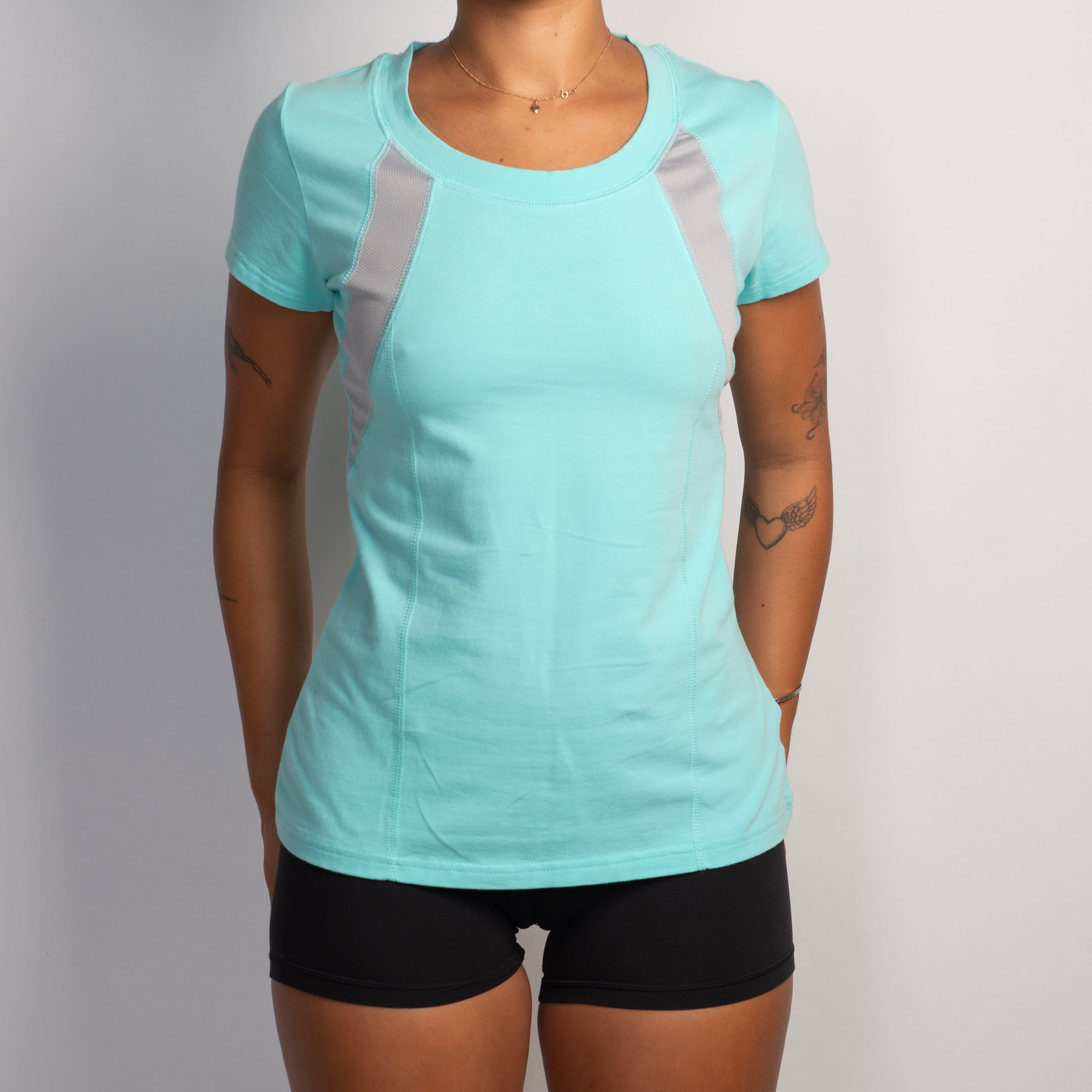 MINT BLUE COTTON TEE