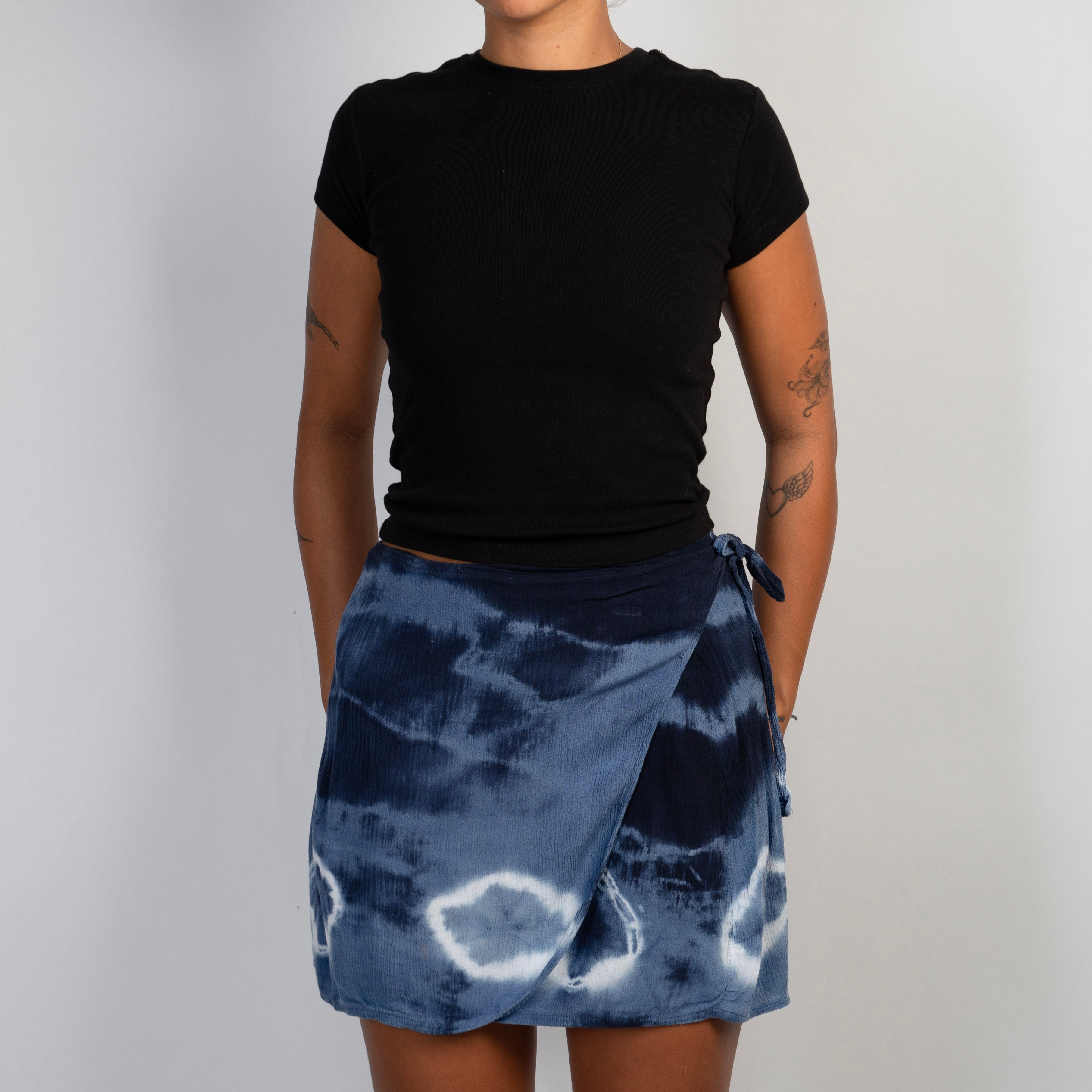 TIE DYE WRAP SKIRT