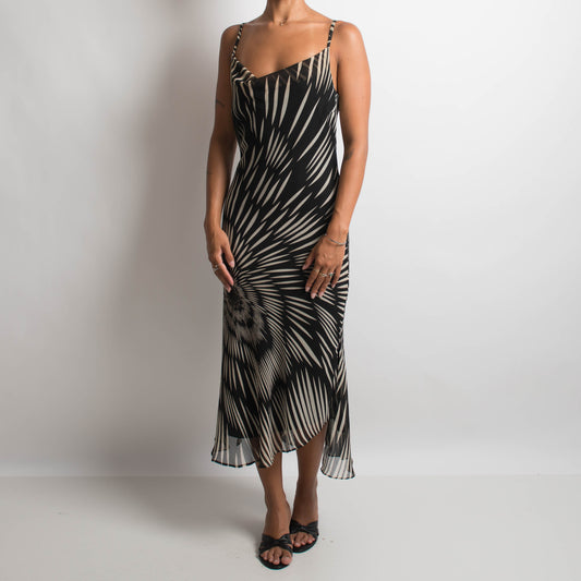 PATTERNED EVENING DRESS