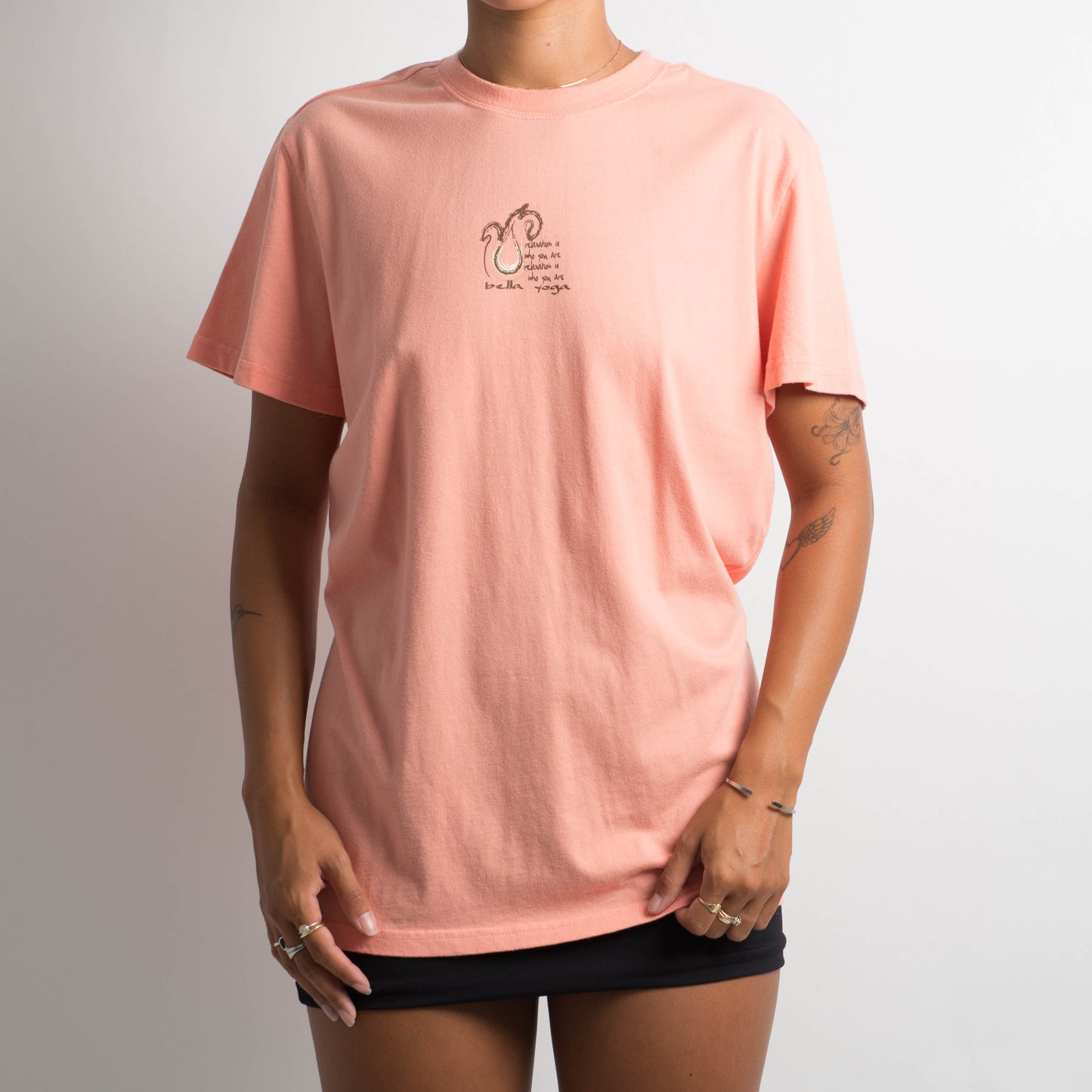 PEACH COTTON TSHIRT