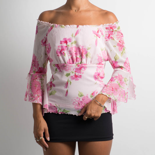 FLORAL OFF THE SHOULDER TOP