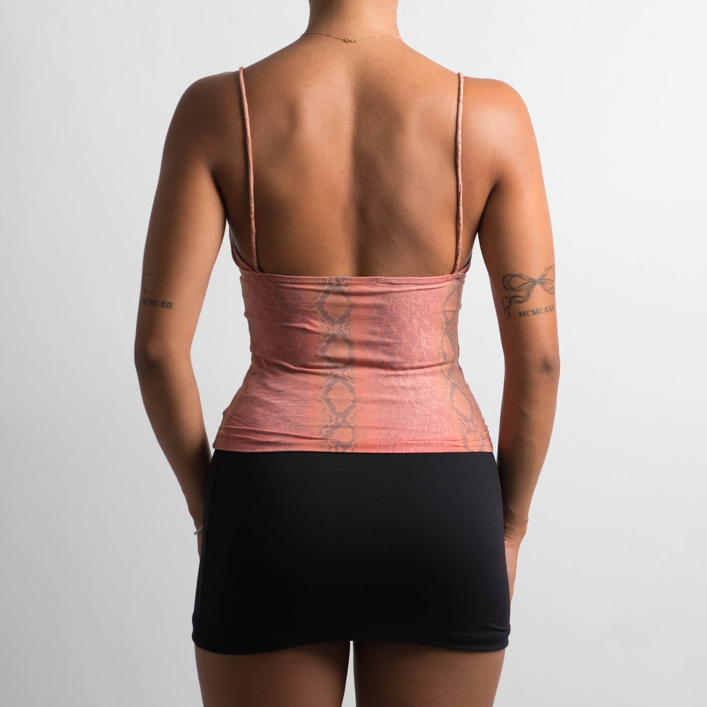 PEACH PATTERNED CAMISOLE