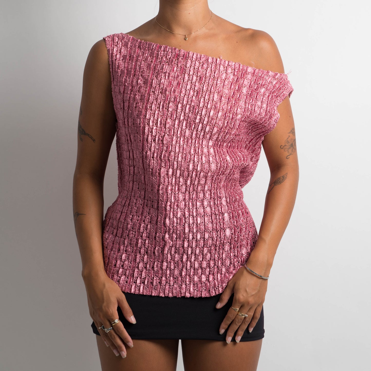 PINK TEXTURED TOP