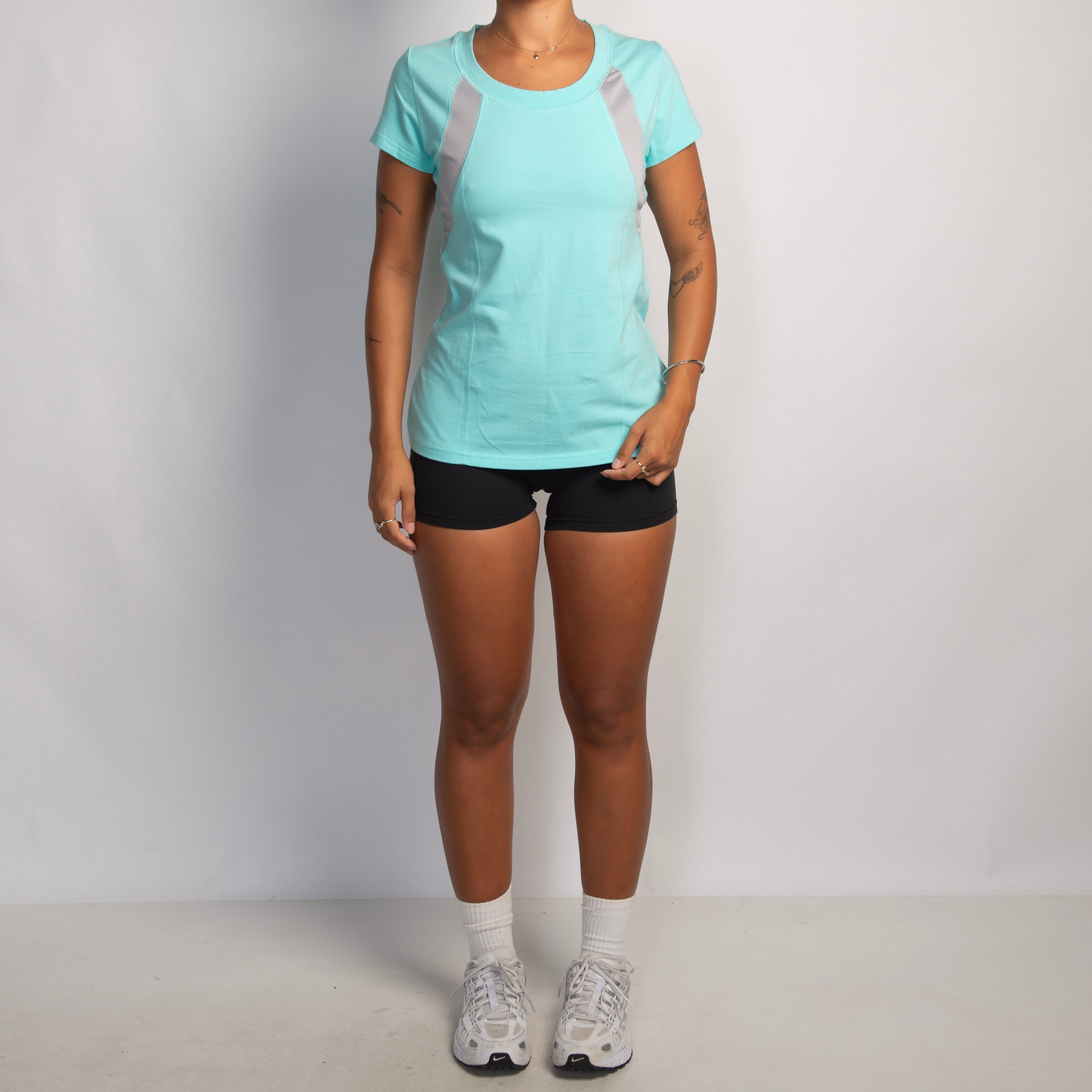 MINT BLUE COTTON TEE