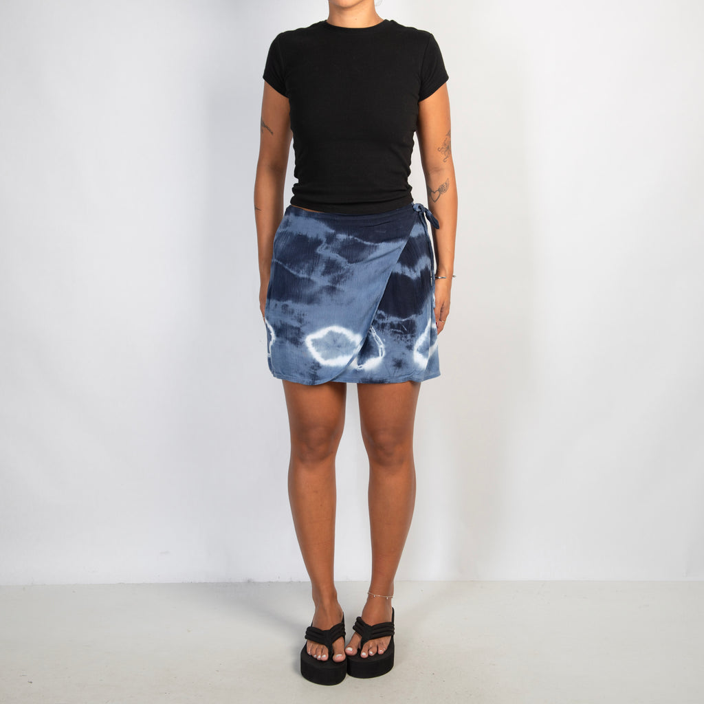 TIE DYE WRAP SKIRT