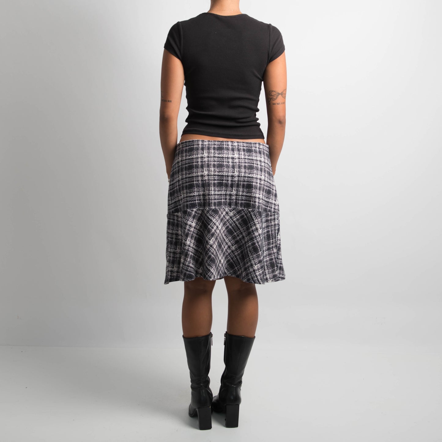 PATTERNED MIDI SKIRT