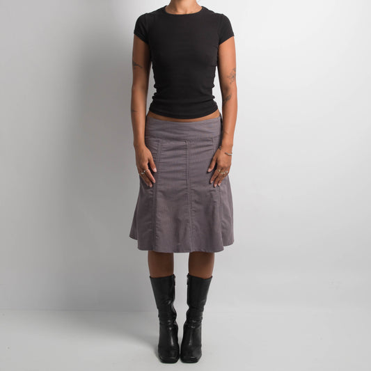 PINSTRIPE MIDI SKIRT