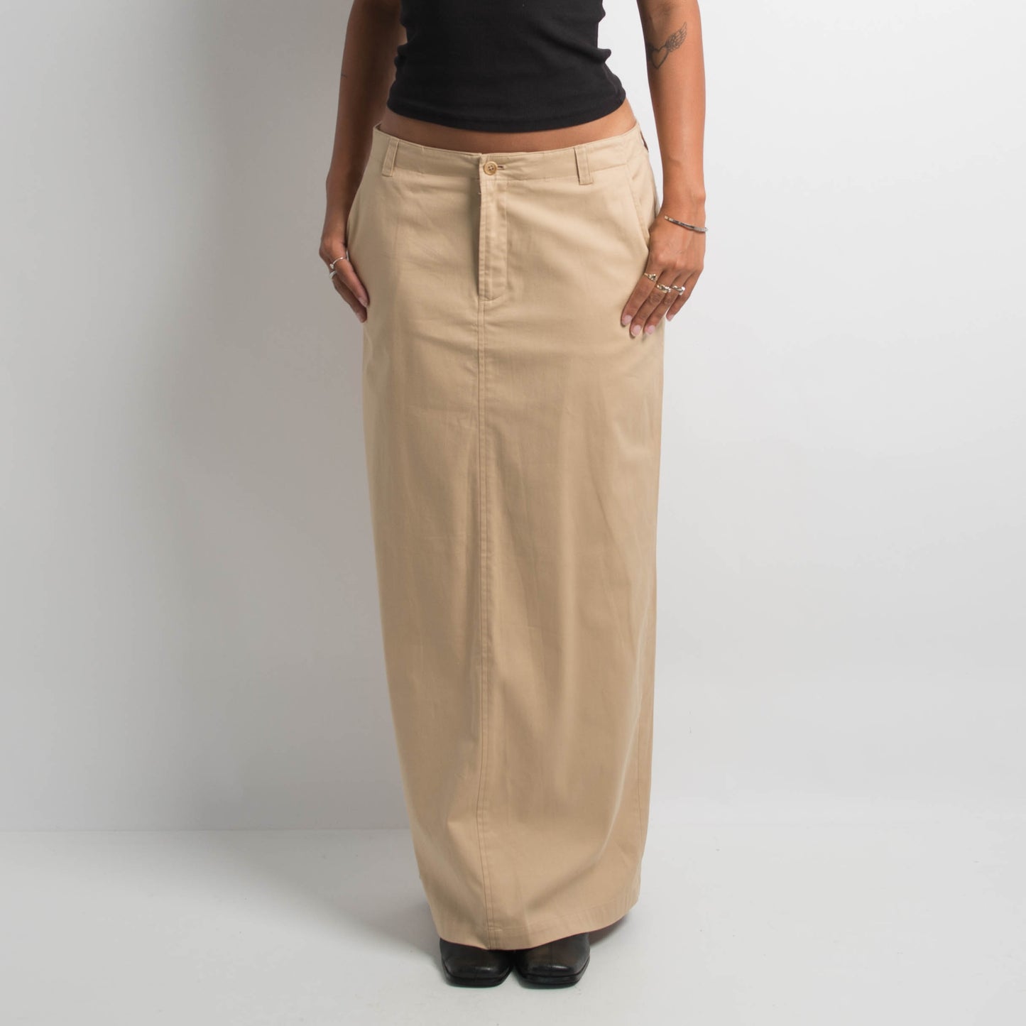 TAN MAXI SKIRT