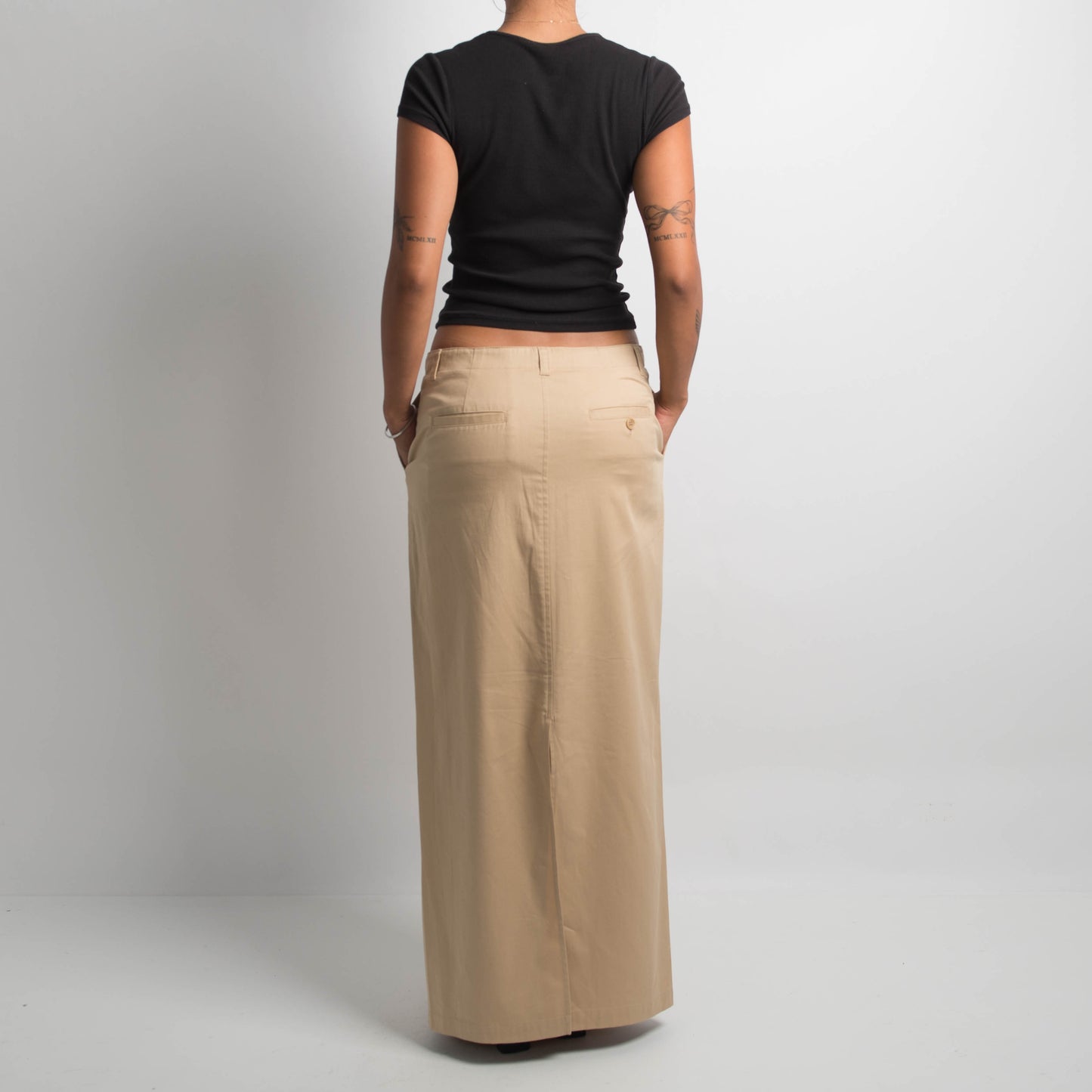 TAN MAXI SKIRT