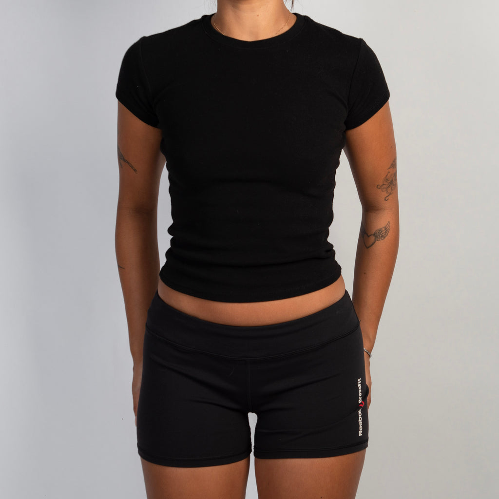 BLACK BIKE SHORTS