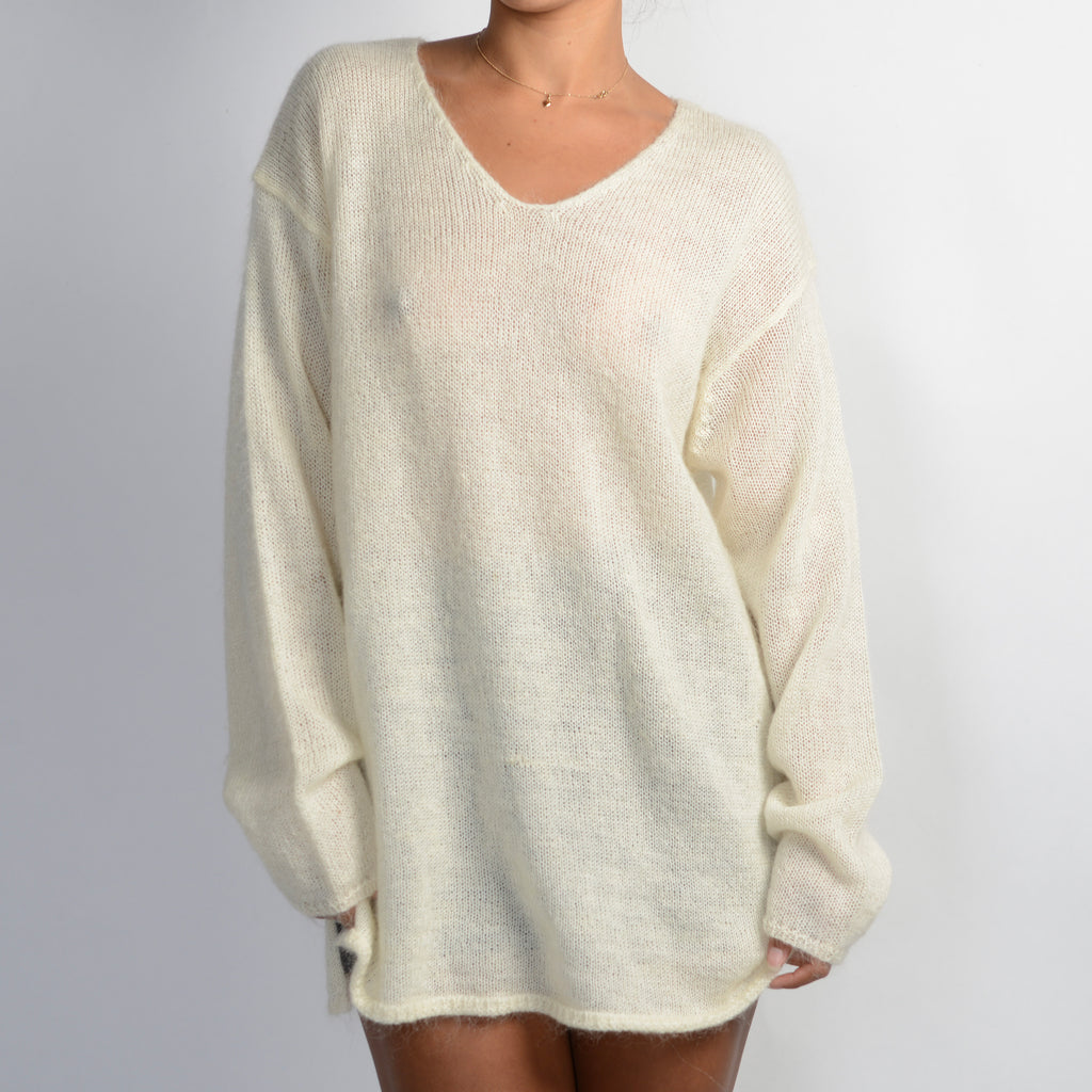 CREAM WOOL SWEATER