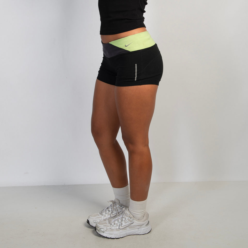 LIME ACCENT BIKE SHORTS