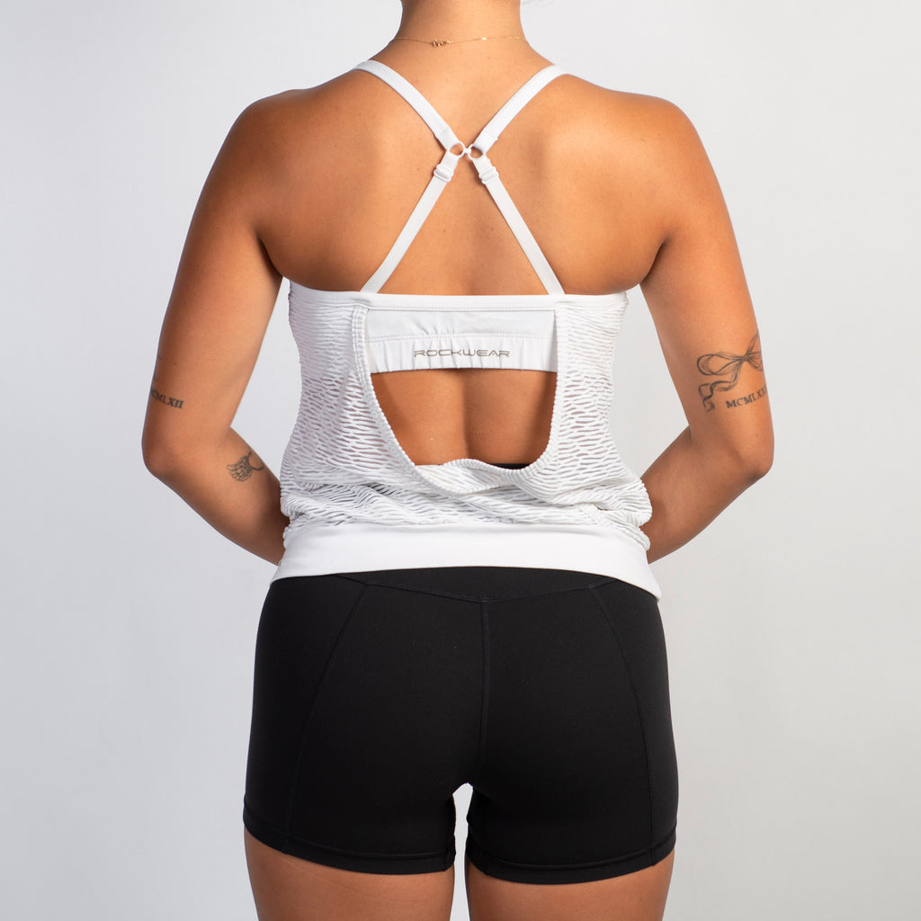 WHITE ACTIVE TANK TOP