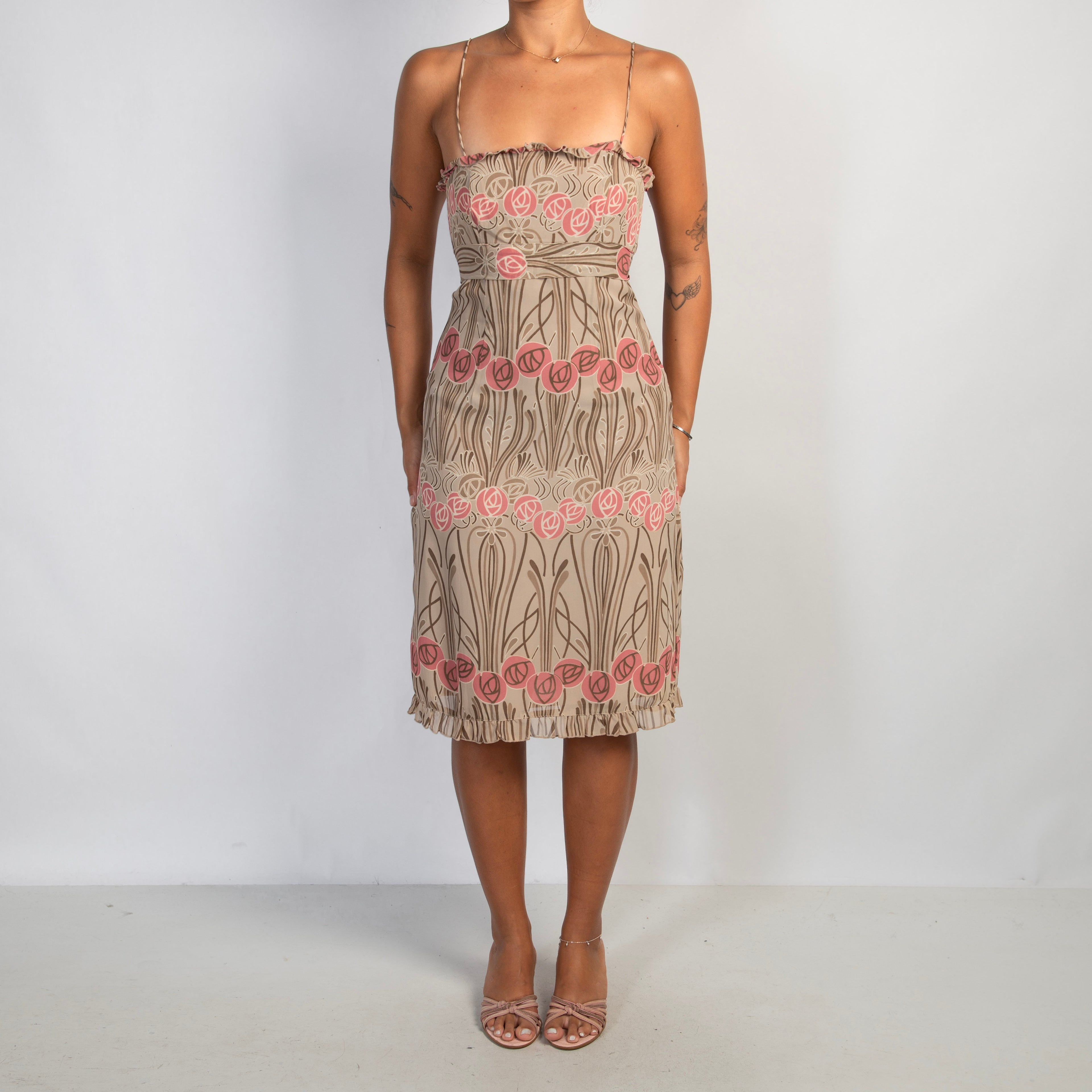 FLORAL MIDI DRESS