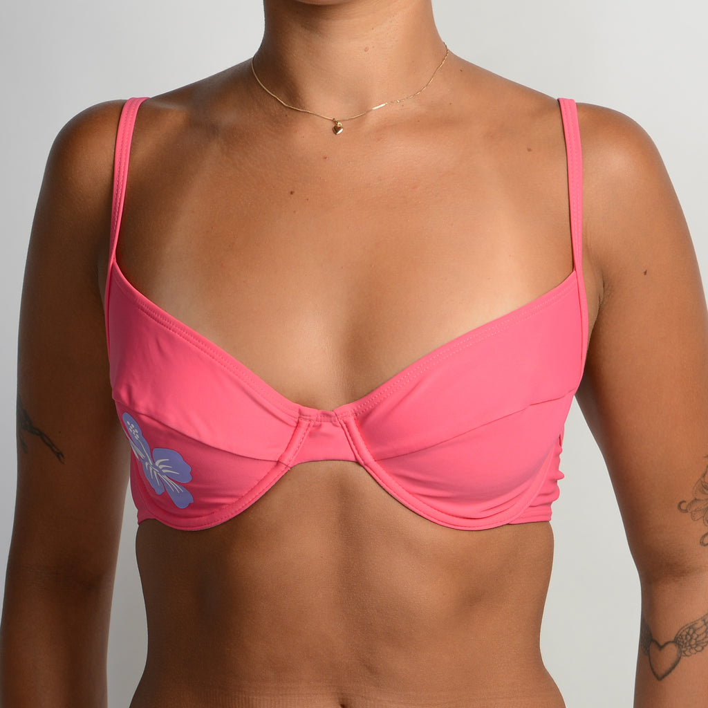 PINK UNDERWIRE BIKINI TOP