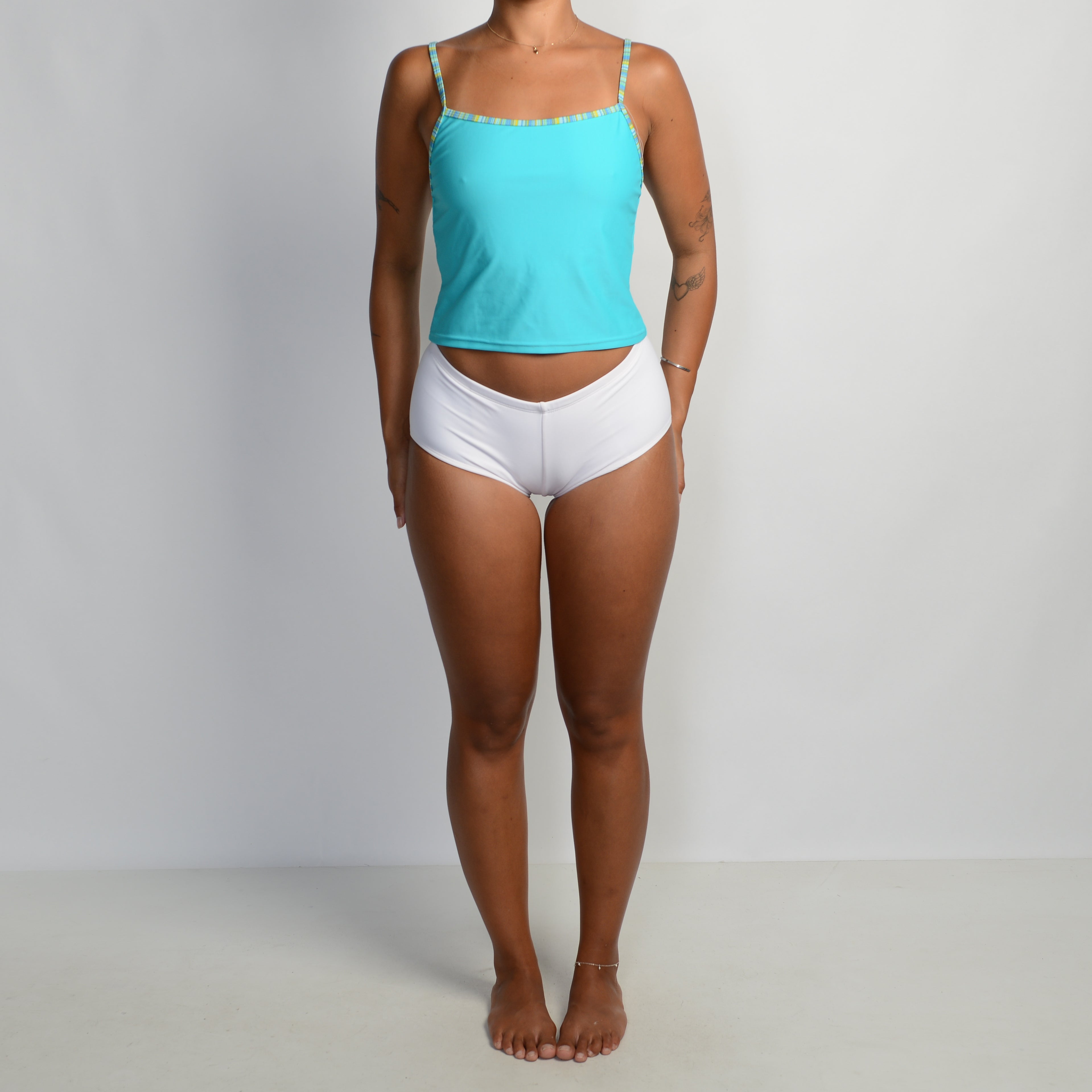 TEAL TANKINI TOP