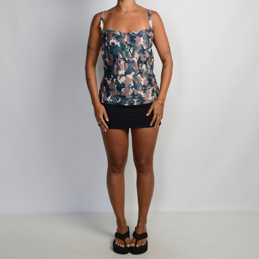 CAMOUFLAGE TANKINI TOP
