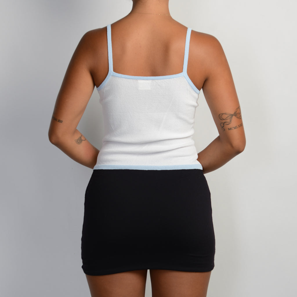 WHITE KNIT TWIN SET